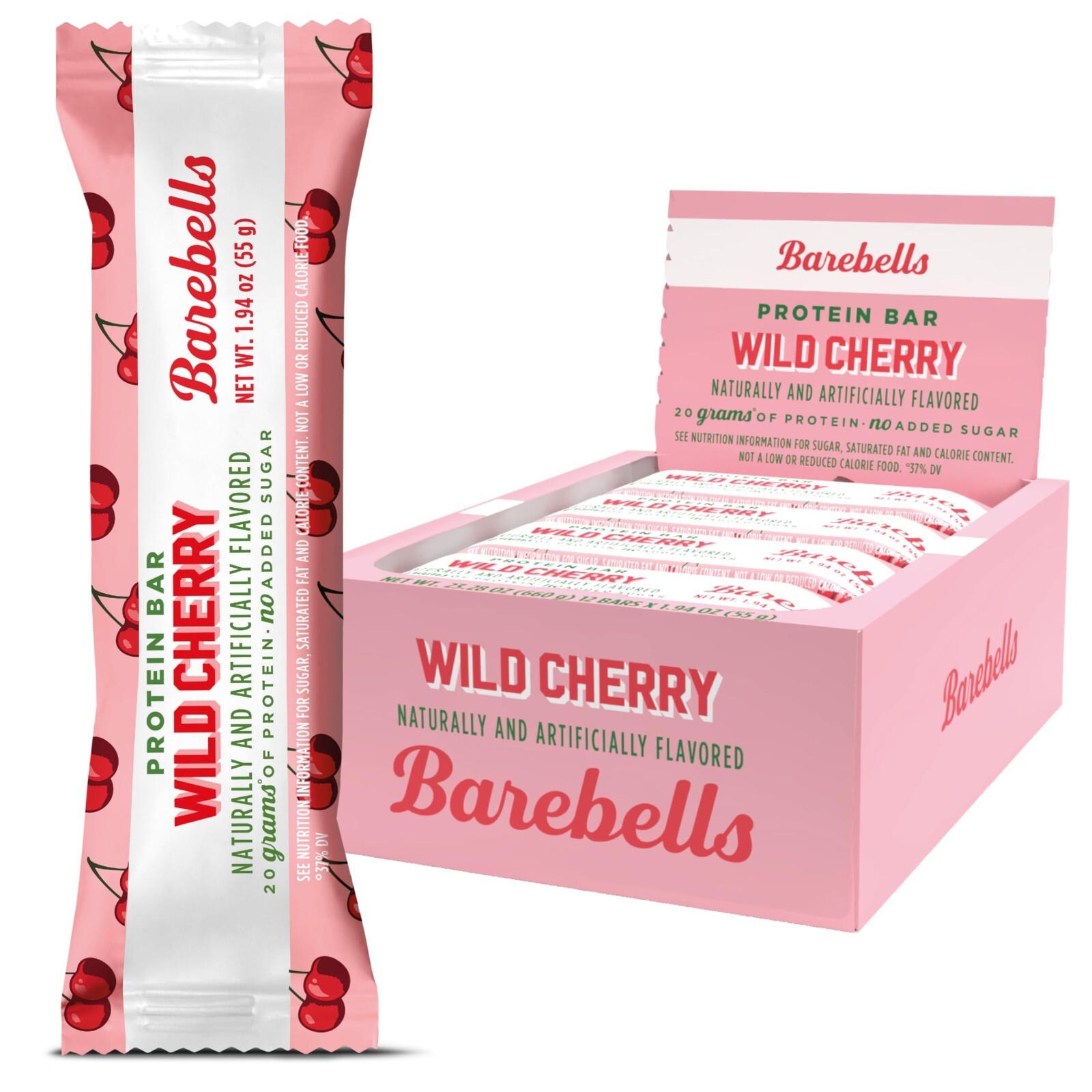 Barebells Protein Bar Wild Cherry 12 Bars Barebell Bars
