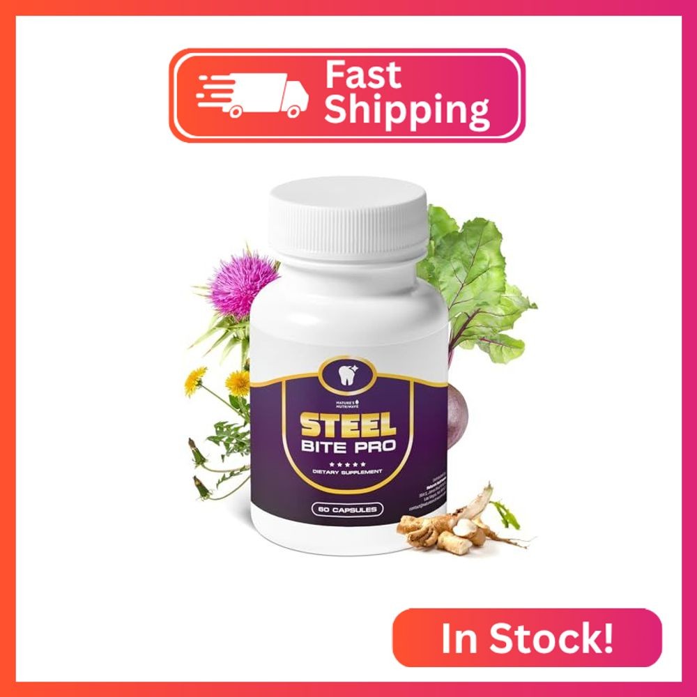 Steel Bite Pro – 23 Plant-Based Ingredients – 60 Ct, 1 Month Supply