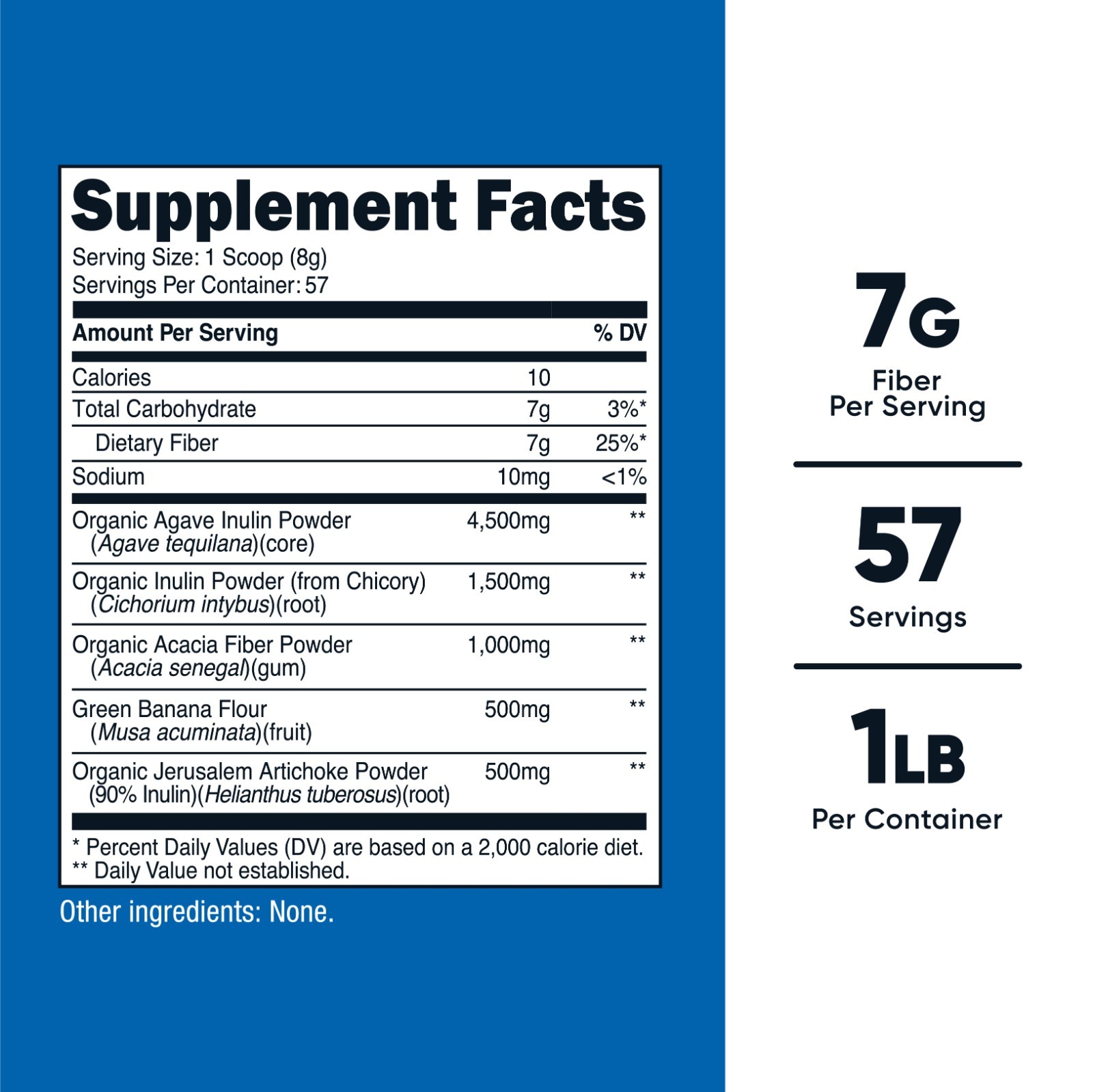 Nutricost Prebiotic Fiber Unflavored (1 Pound) – Vegetarian, Gluten-Free