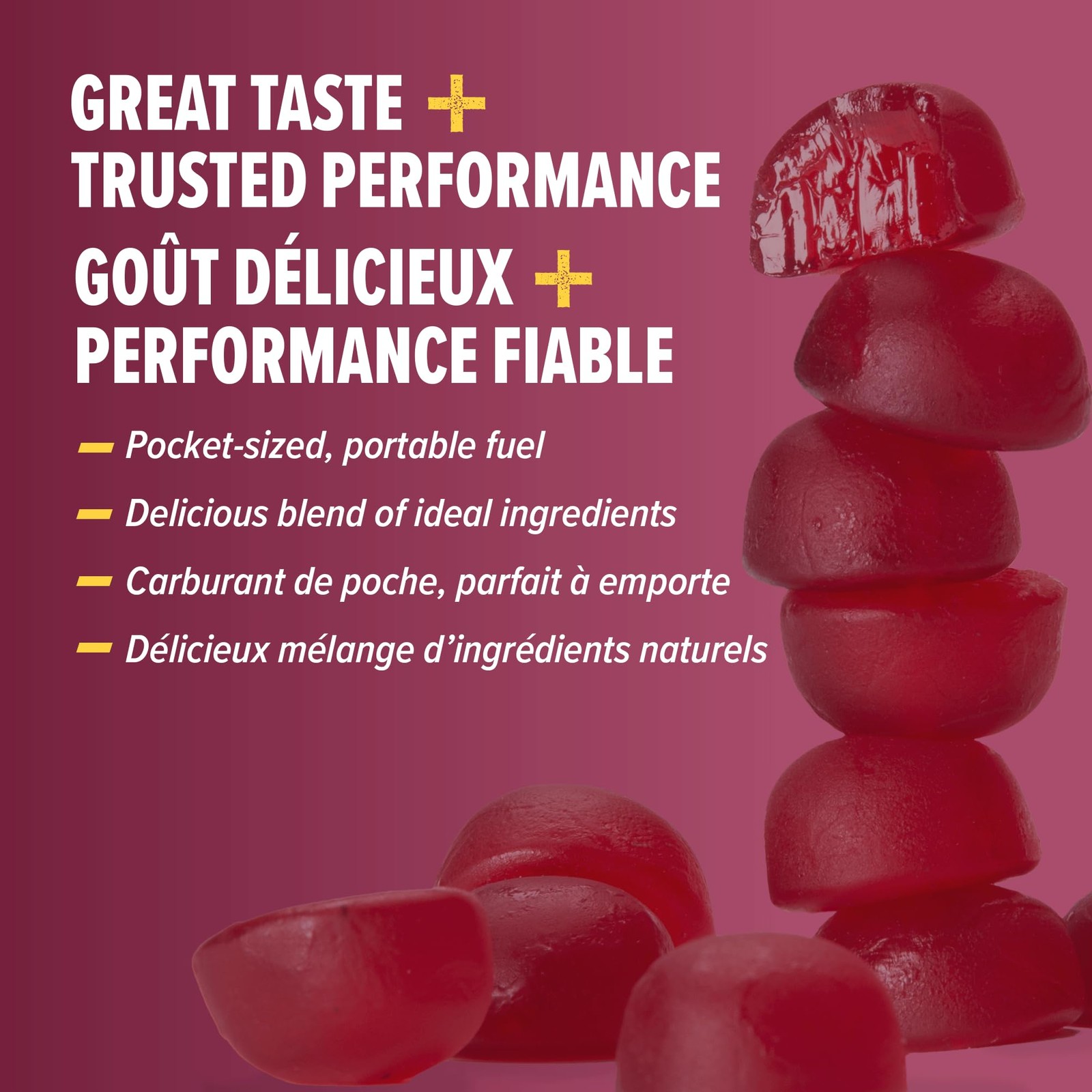 Honey Stinger Organic Pomegranate Passionfruit Energy Chew, 12 Count, Red