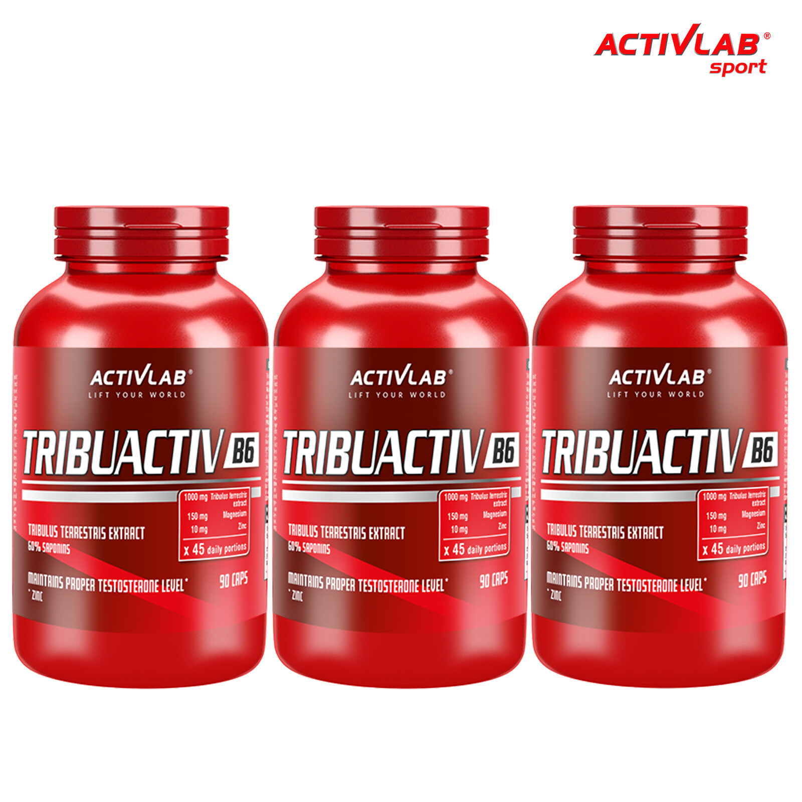 TRIBUACTIV B6 – Testosterone Booster – Natural Bodybuilding – Tribulus – ZMA