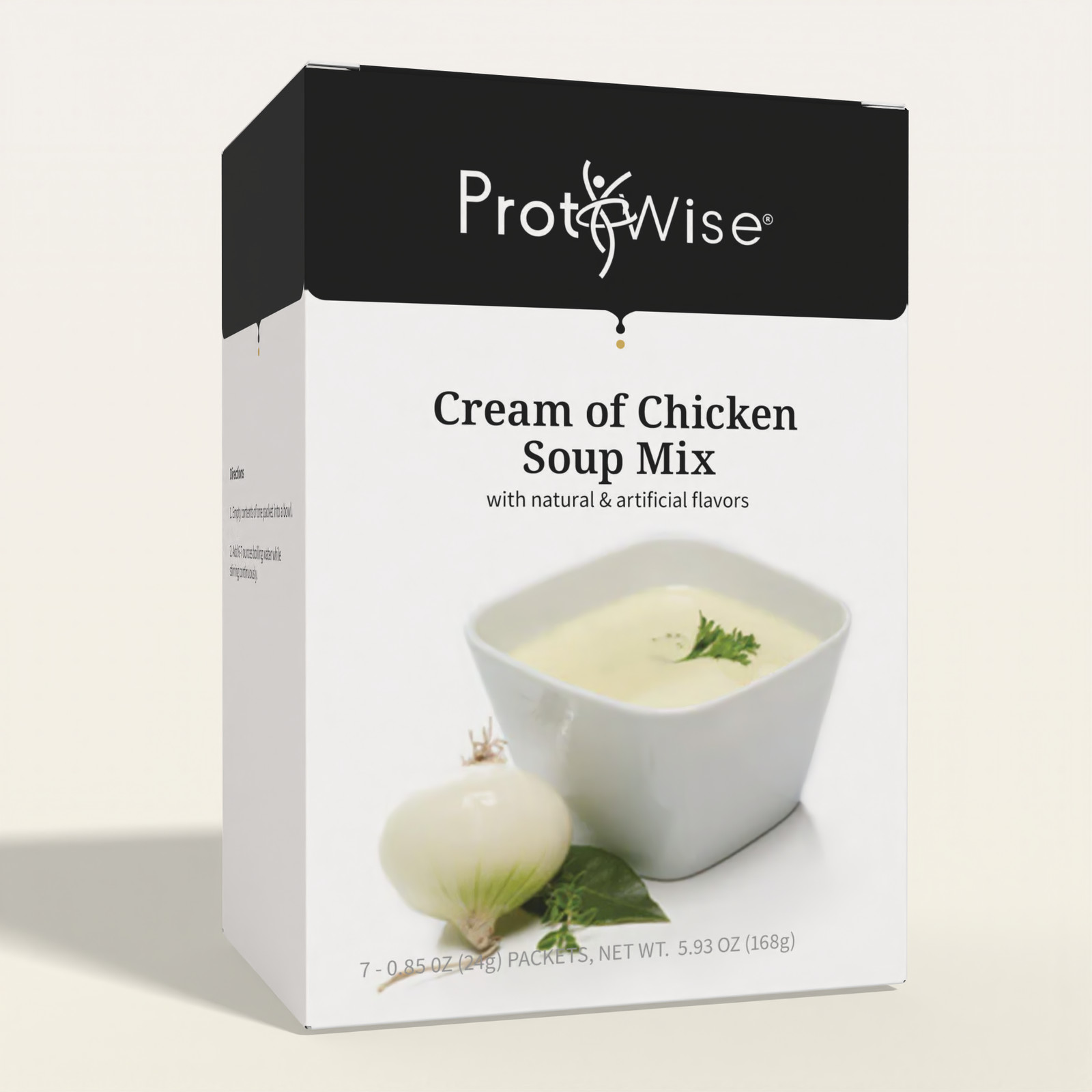 ProtiWise Cream of Chicken Soup, High Protein Low Calorie KETO Diet Friendly 7ct
