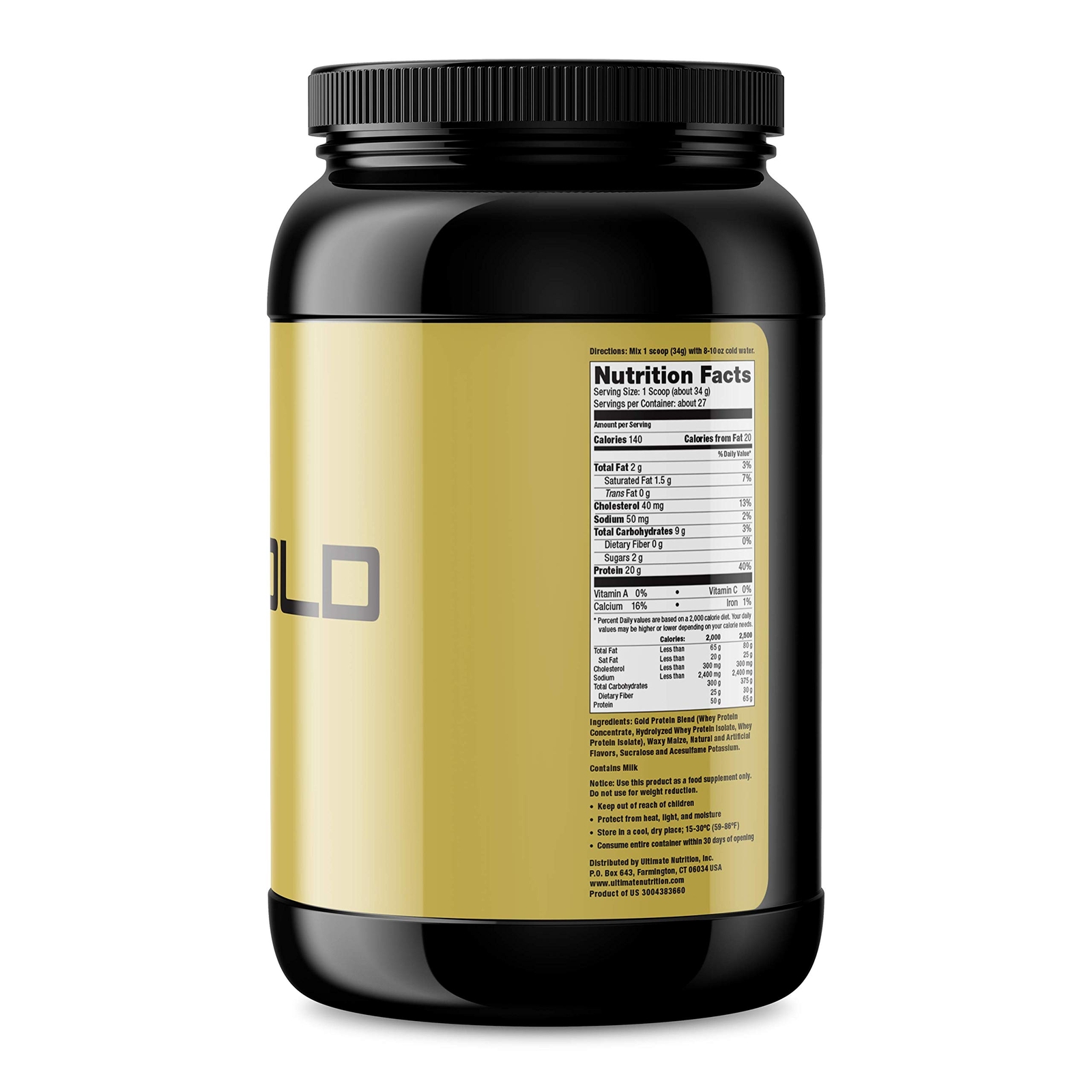 Whey Gold Protein Powder with 20 Grams of Protein y, 27 Servings, Vanilla
