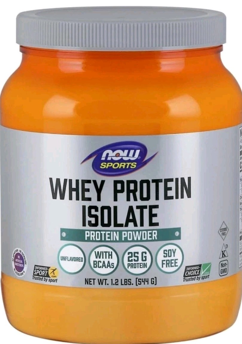 Now Sports Whey Protein Isolate 1.8 Lbs Creamy Chocolate Exp. 03/26