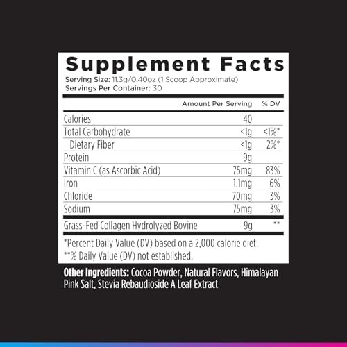 Livingood Chocolate Collagen Powder – Grass Fed, Keto