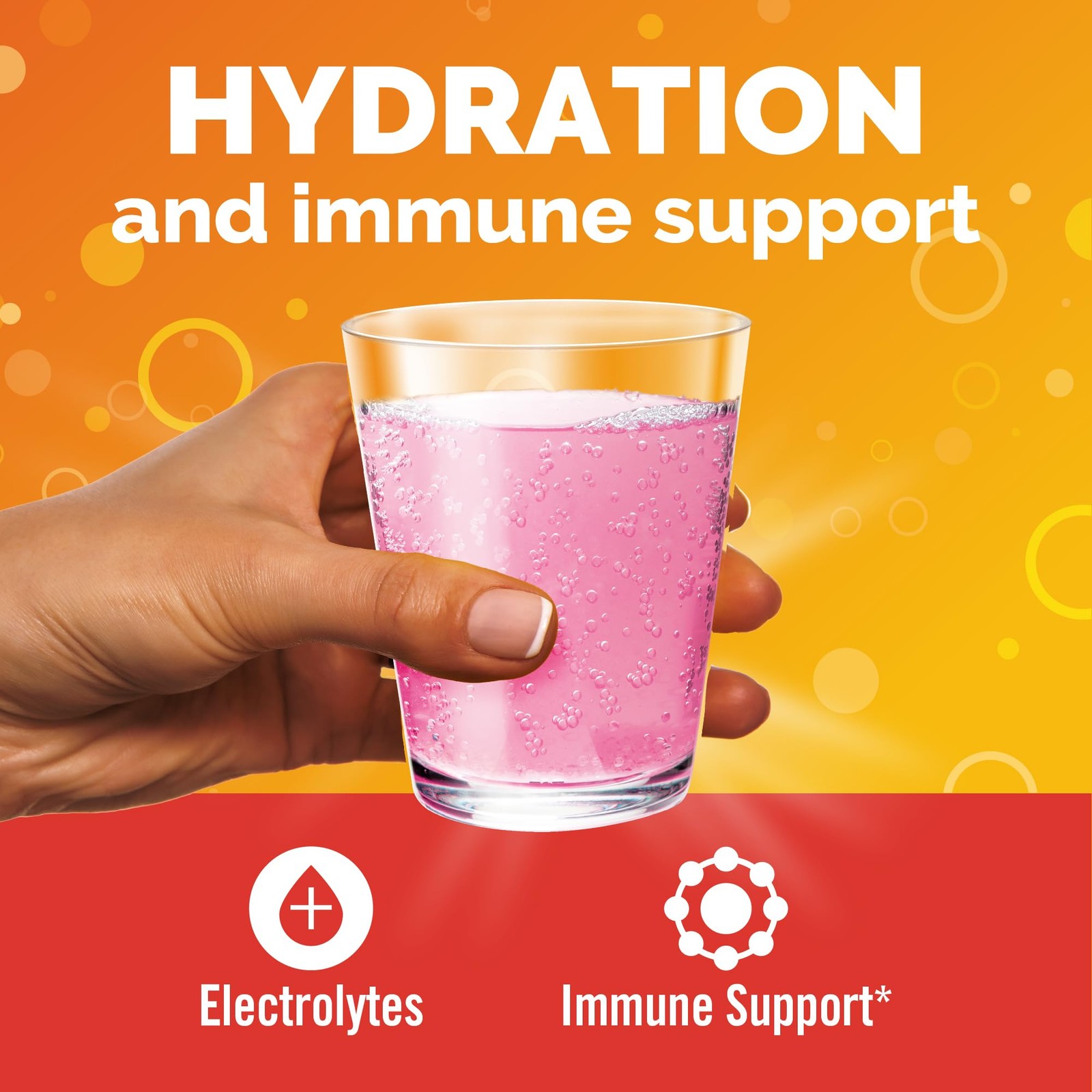 Emergen-C Hydration+ Sports Electrolyte 0.33 Ounce (Pack of 18), Raspberry