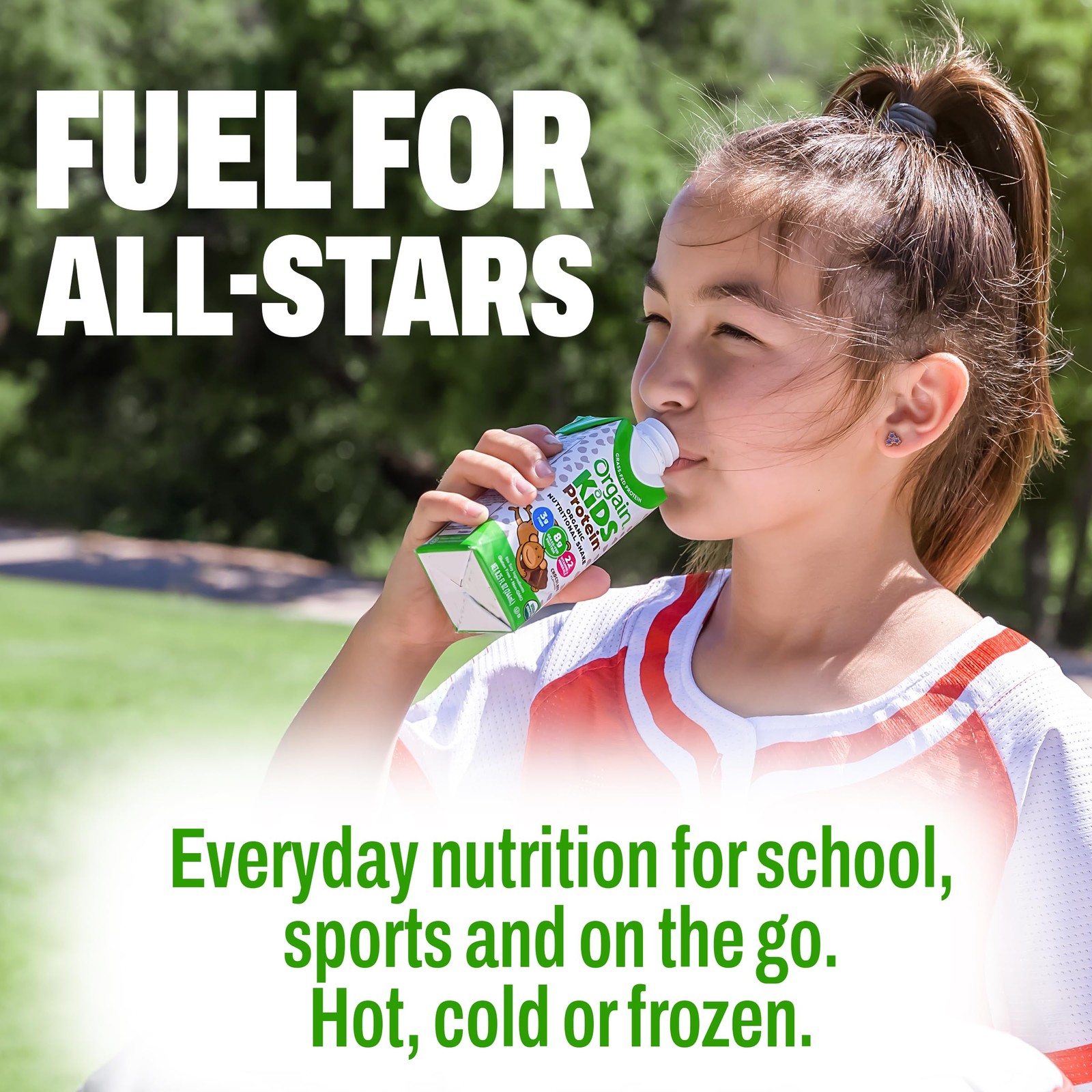 Orgain Organic Kids 8.25 Fl Oz (Pack of 12), Grass Fed Shakes