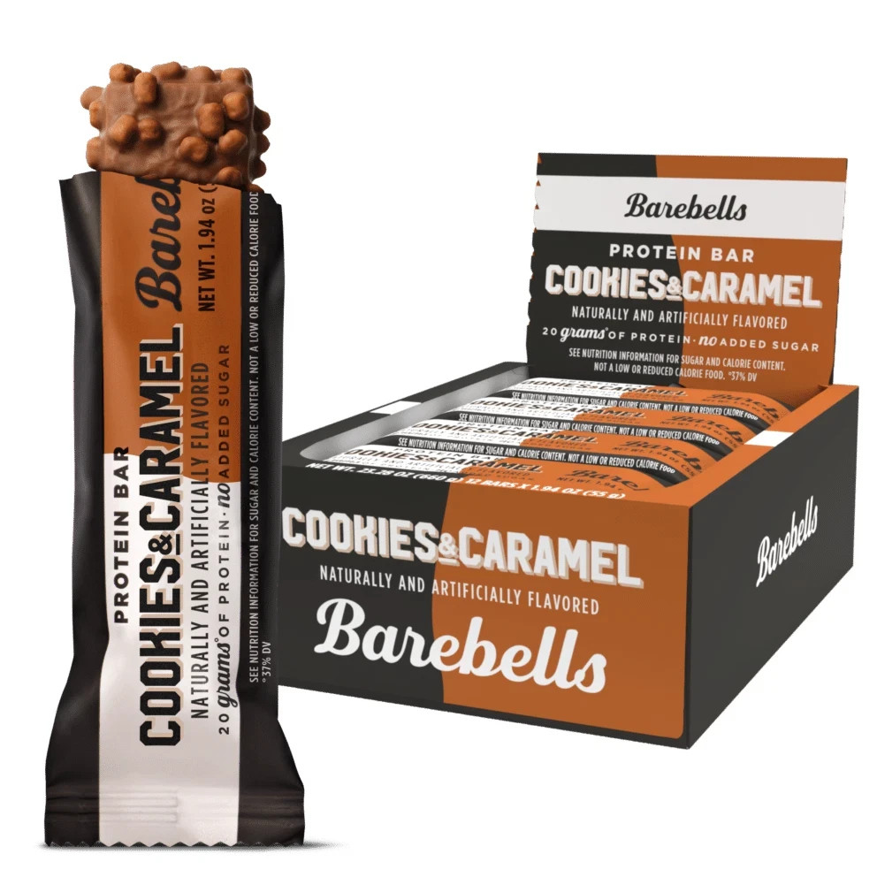 Barebells Protein Bar Cookies & Caramel 12 Bars Barebell Bar