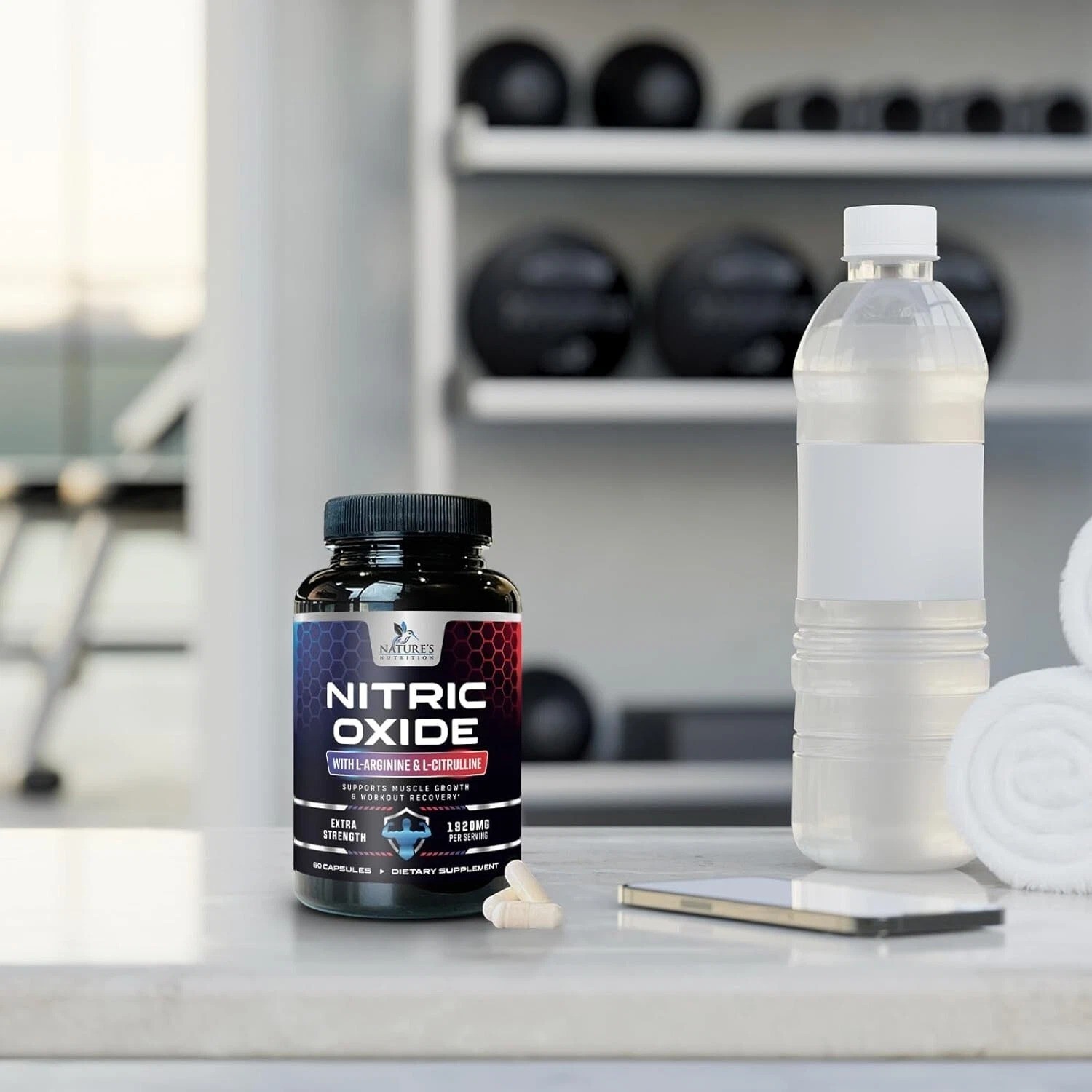 Nitric Oxide Booster 3000mg | 3X Extra Strength L-Arginine Capsules