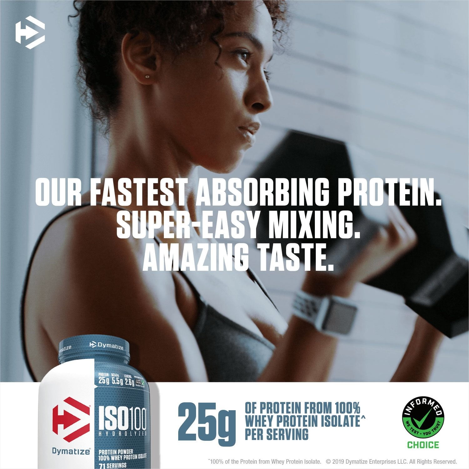 Dymatize ISO100 Hydrolyzed 25g 100% Whey Protein Powder, Fruity Pebbles 1.6 lbs.