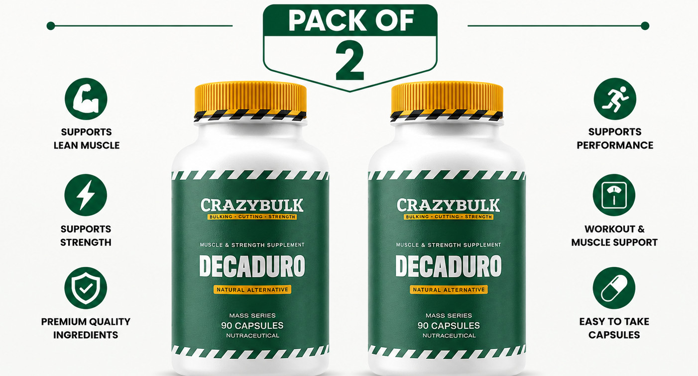 CrazyBulk Decaduro Stack Recovery Energy Workout 90 capsules Pack of 2 F/S