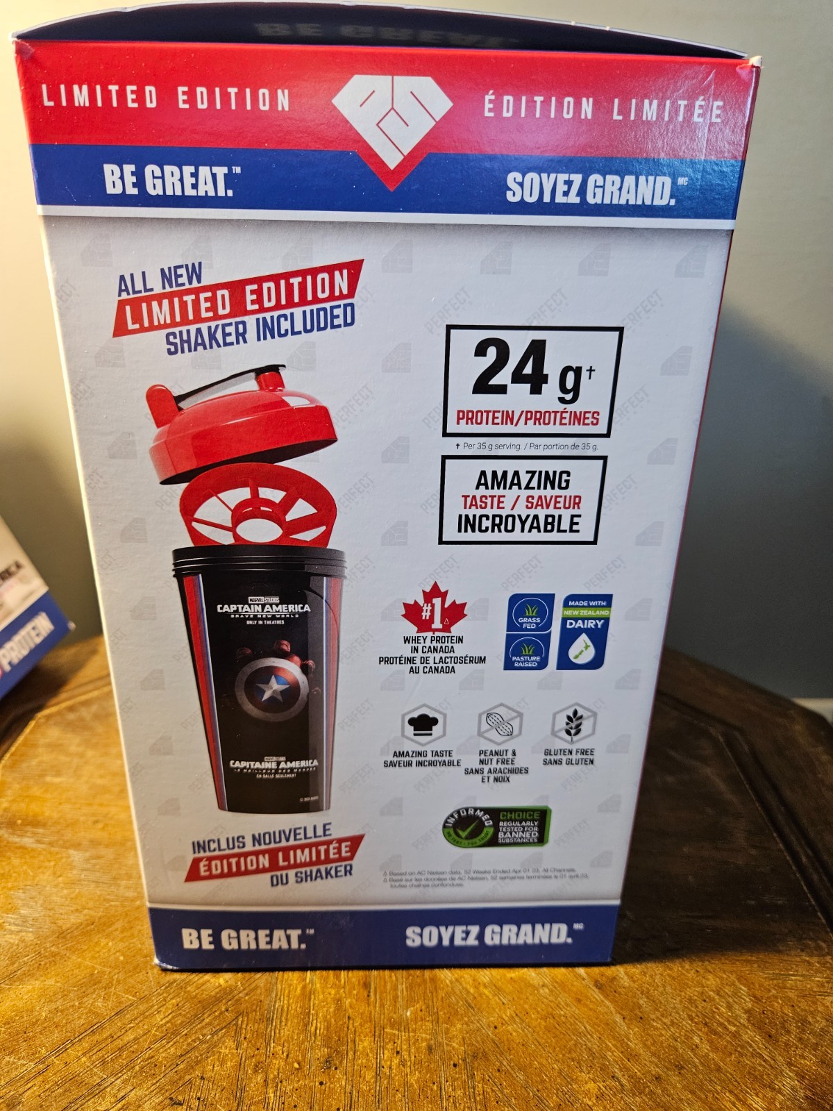 Diesel New Zealand Whey Protein Powder Limited Edition Captain America Shaker