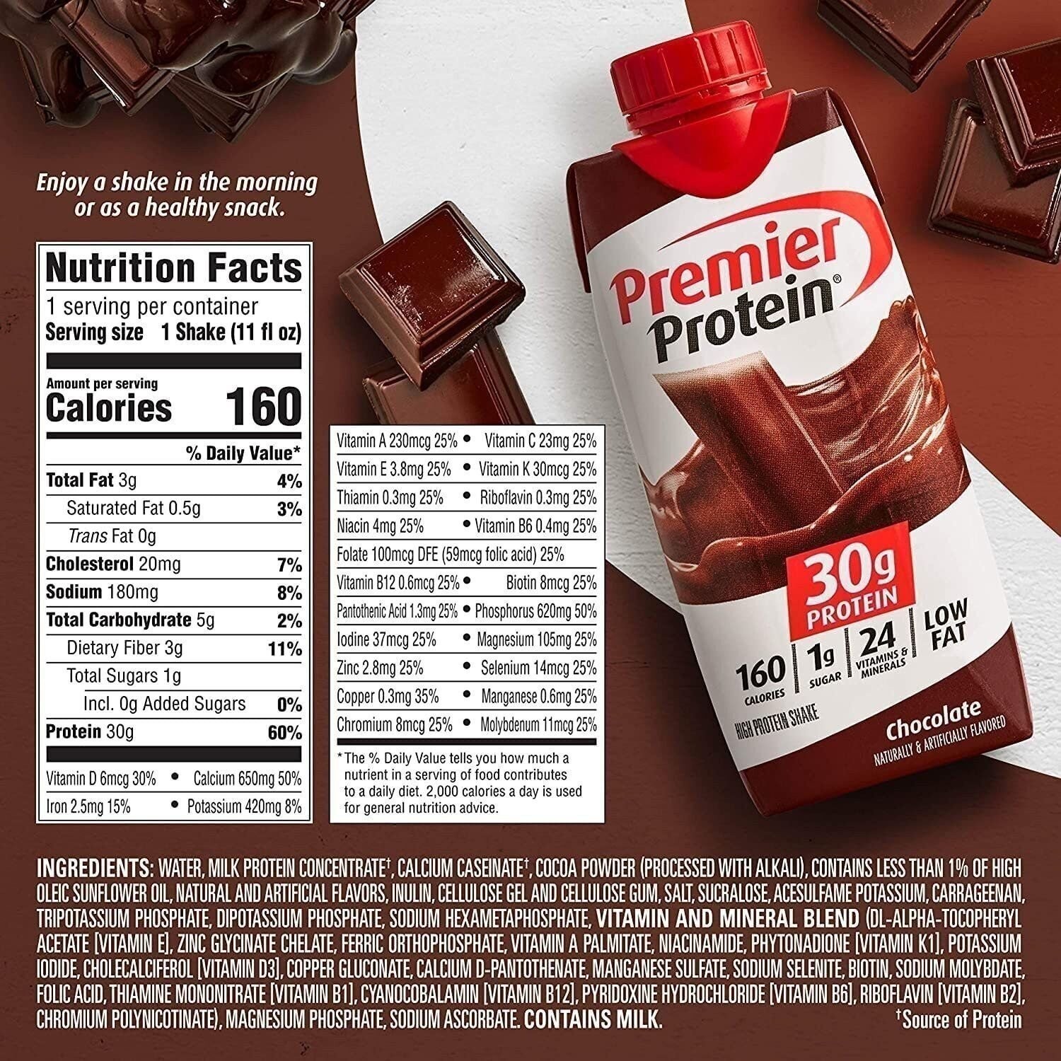 Premier Protein Shakes 6 Bottles Variety Pack in The Award Box Packaging 11…