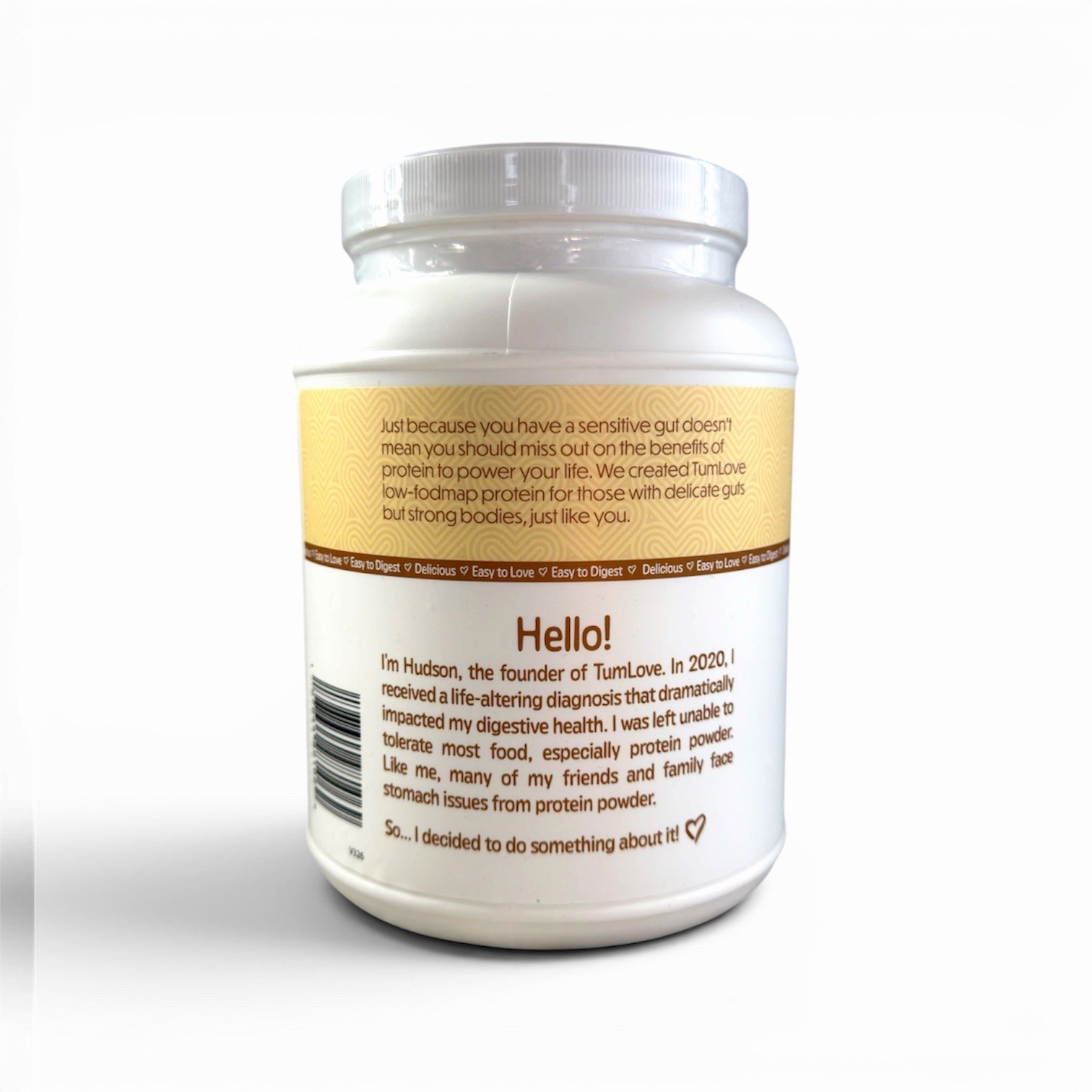 TumLove Gut-Friendly Vegan Protein Powder Vanilla 1.60 lbs Gluten Free Soy-Free