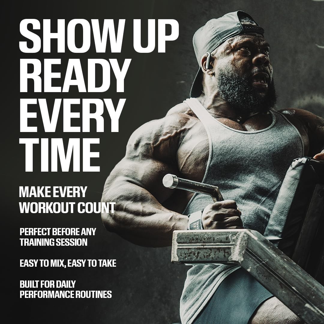 Essential Pre Workout Formula – Energy Powder for Men & Women, Peach Mango Flavo