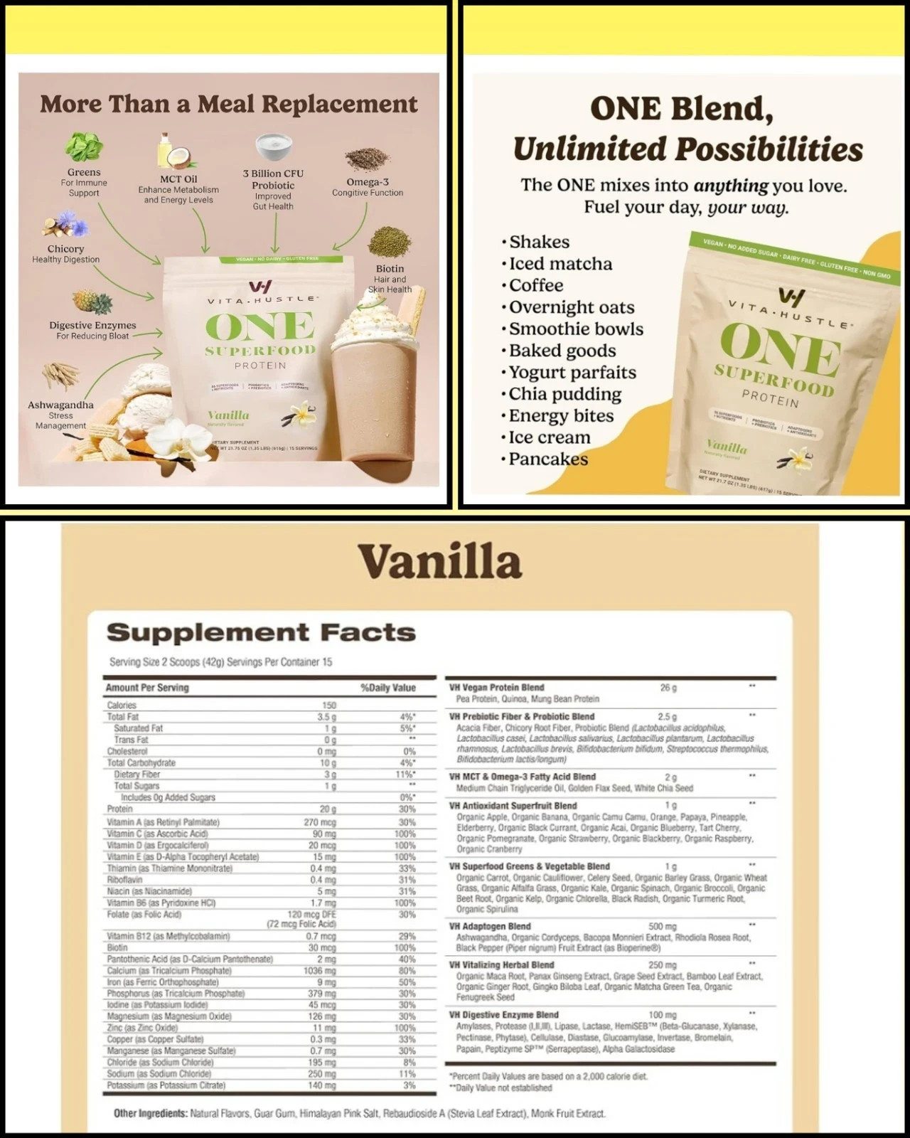 Vita Hustle VANILLA 1.35 LBS Retail 49.99