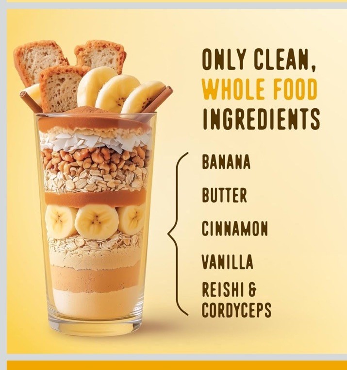 FlavCity Banana Bread Protein Smoothie Powder 910g Grass Fed Non-GMO Gluten-Free