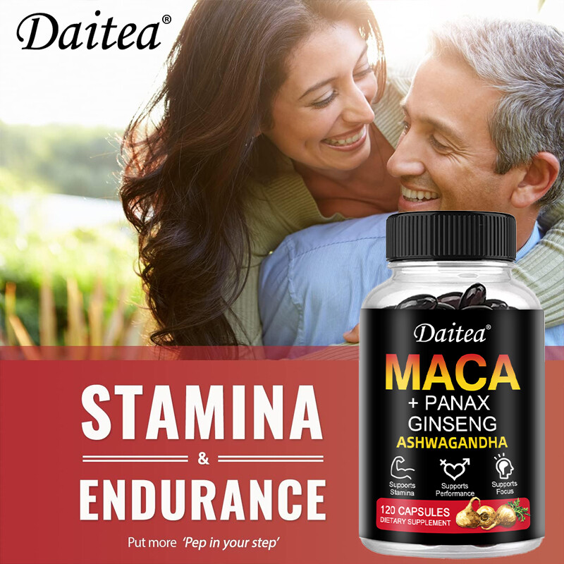 Maca Capsules – Containing Ginseng and Ashwagandha – Provide Natural Energy