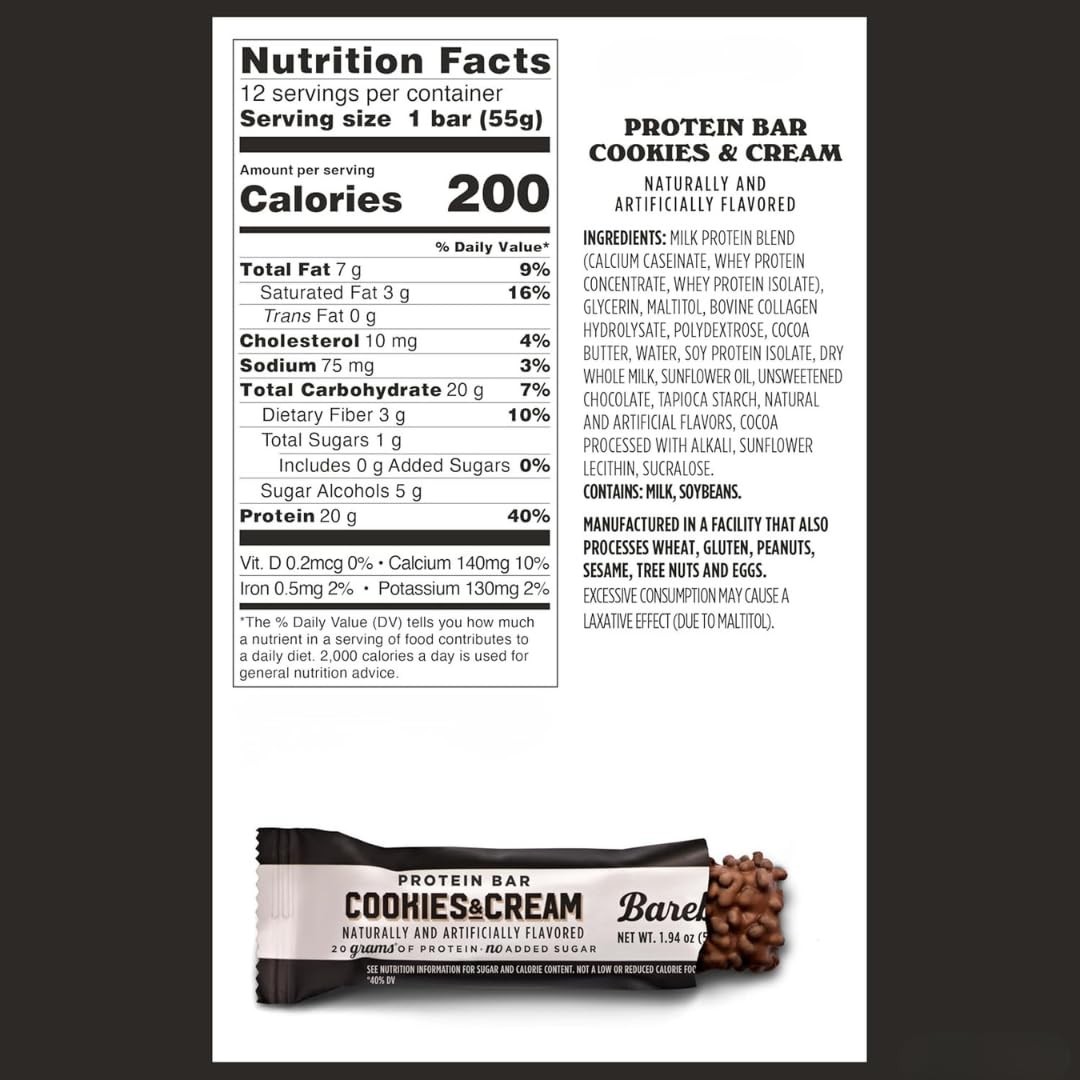 Barebels Protein Bars Variety Pack Sampler, Protein Snacks with 20g of High Prot