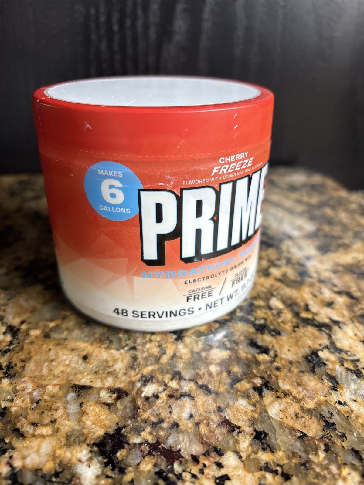 PRIME Hydration+ Powder – Cherry Freeze 48 Servings – NEW SEALED-Expire 2/28