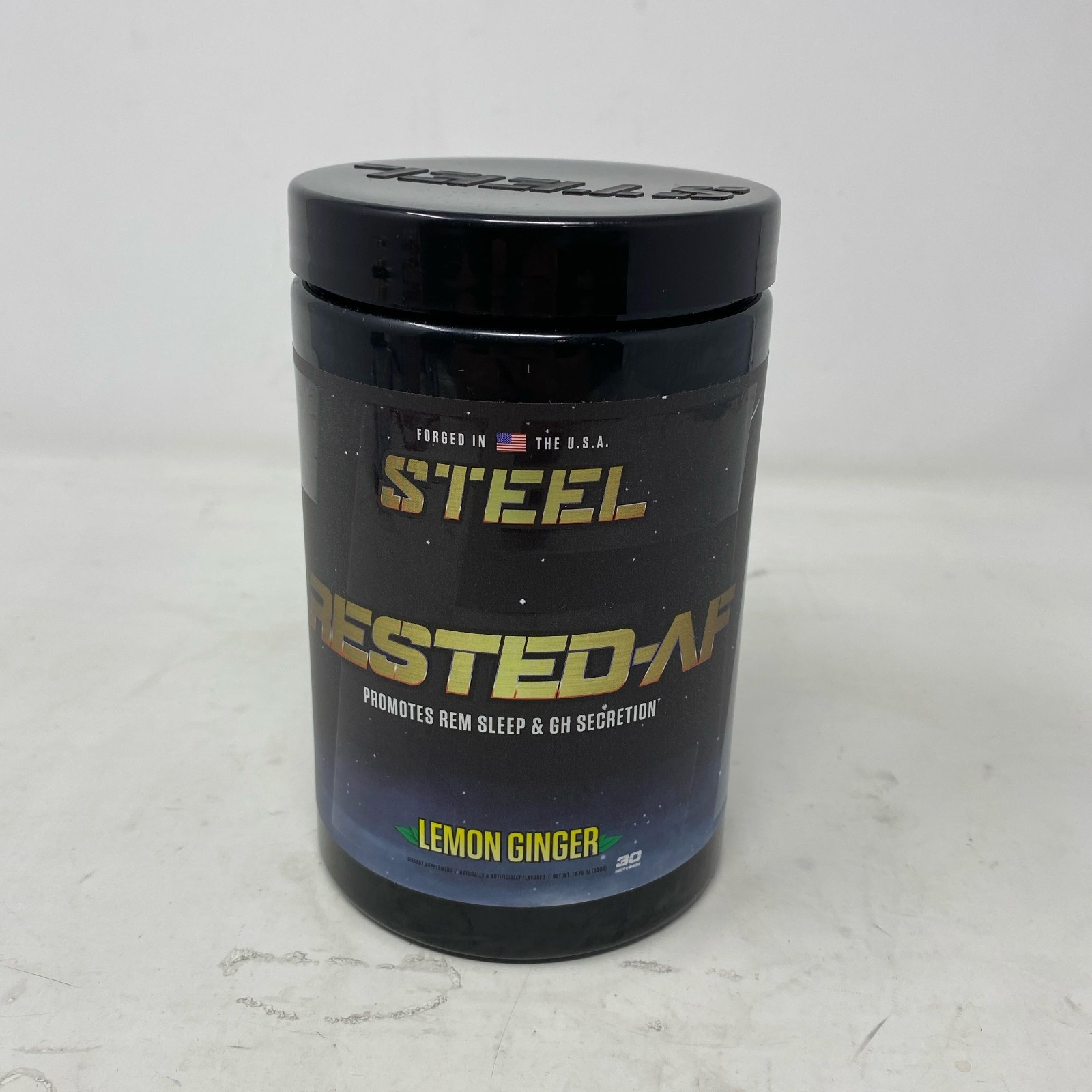 Steel Supplements RESTED-AF Lemon Ginger Sleep Powder, 30 Servings