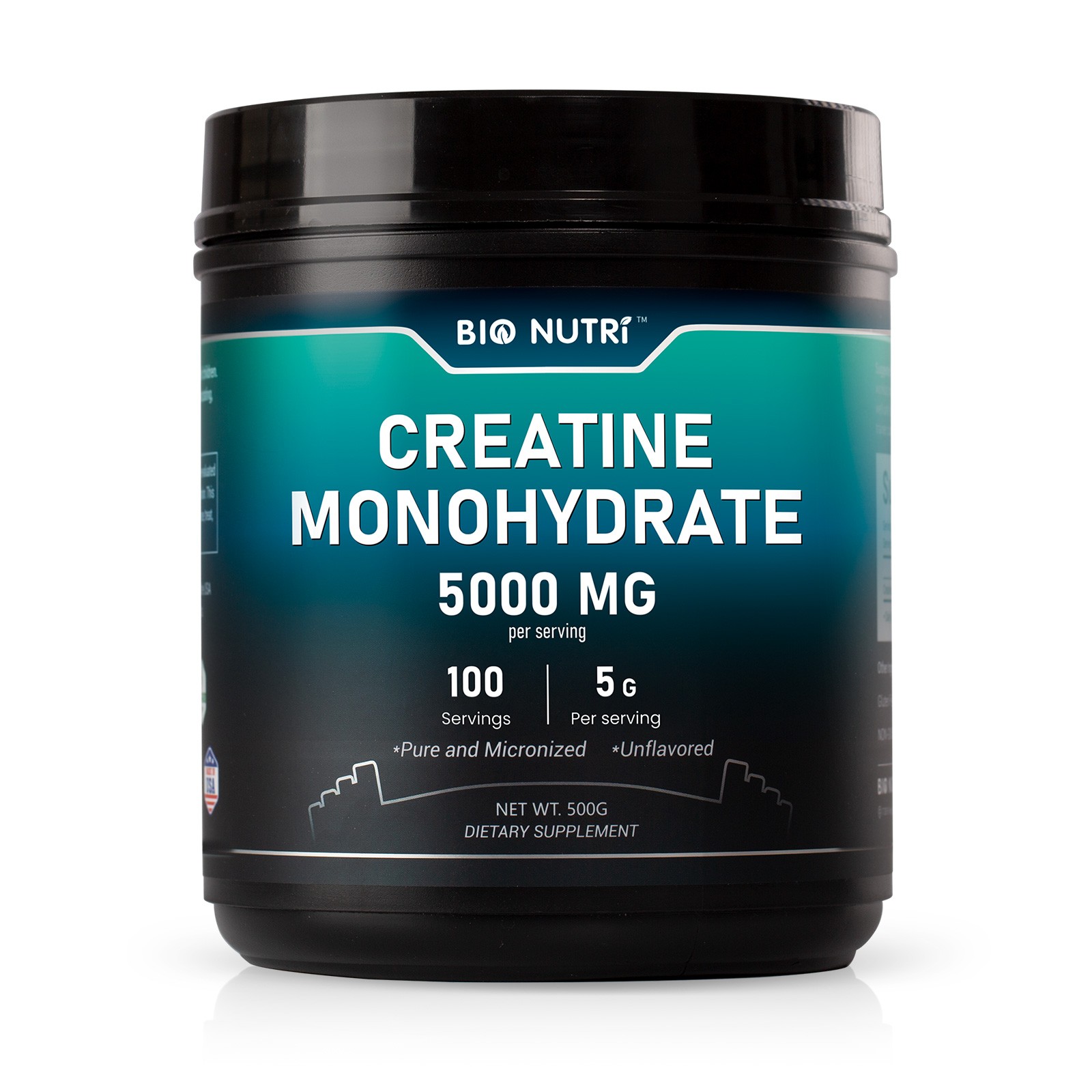 1.1 Lbs Fitness Creatine Monohydrate Powder Unflavored Supports Muscle Energy