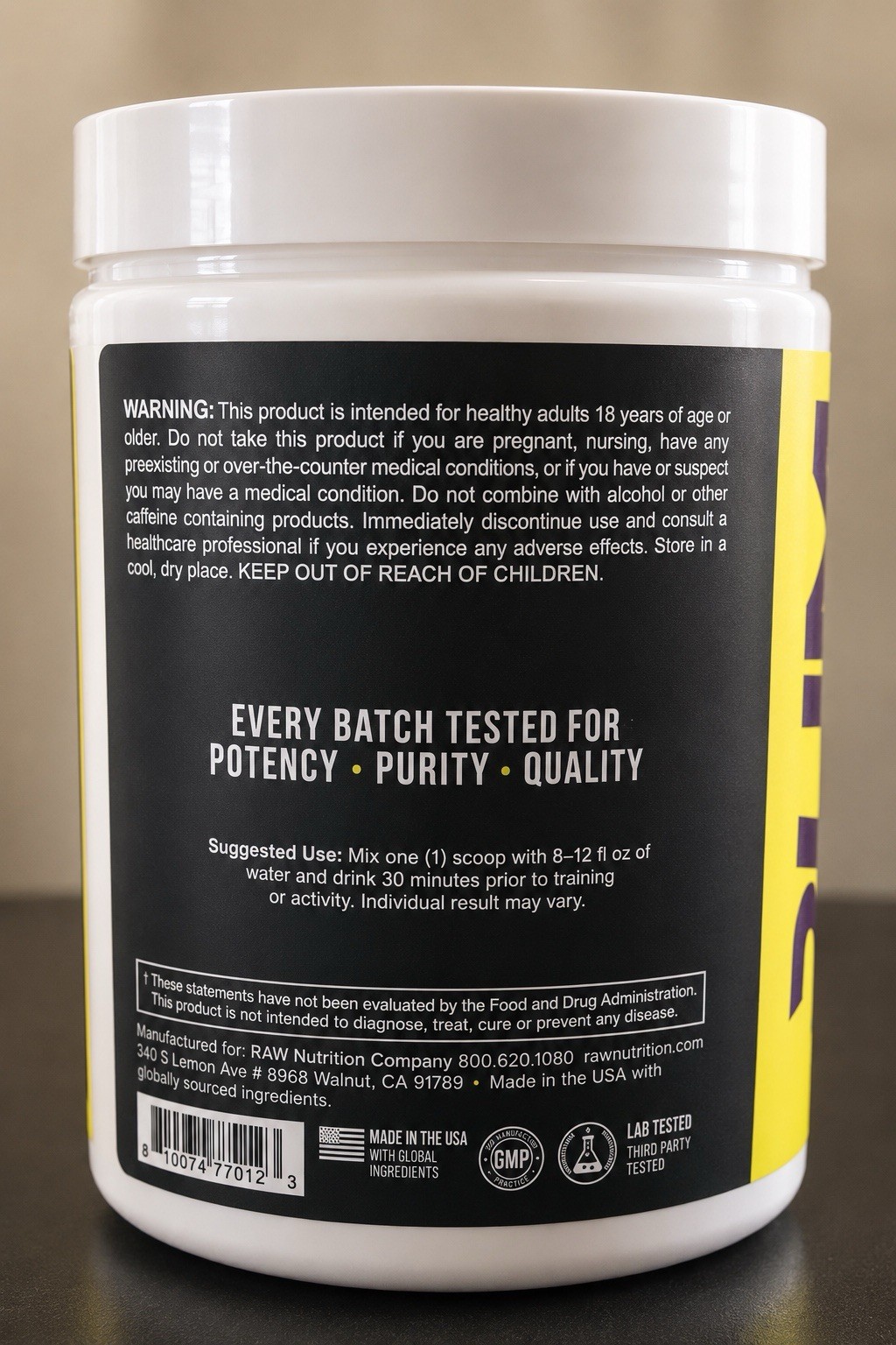 Raw X Bum Thavage Pre-Workout Blackberry Lemonade 390g Sealed Exp 6/27 Lot Of 2