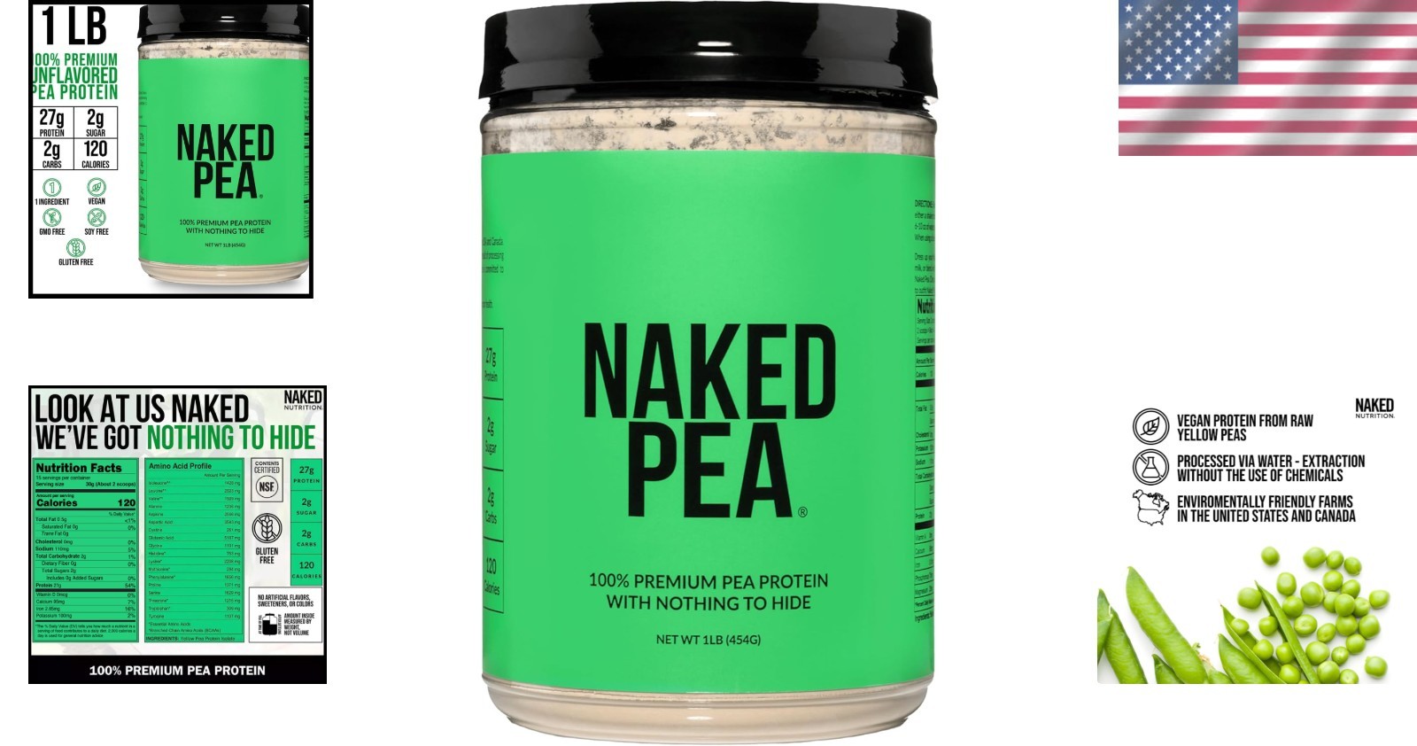 NSF Certified Pea Protein Isolate – Pure Plant-Based Muscle Growth Fuel