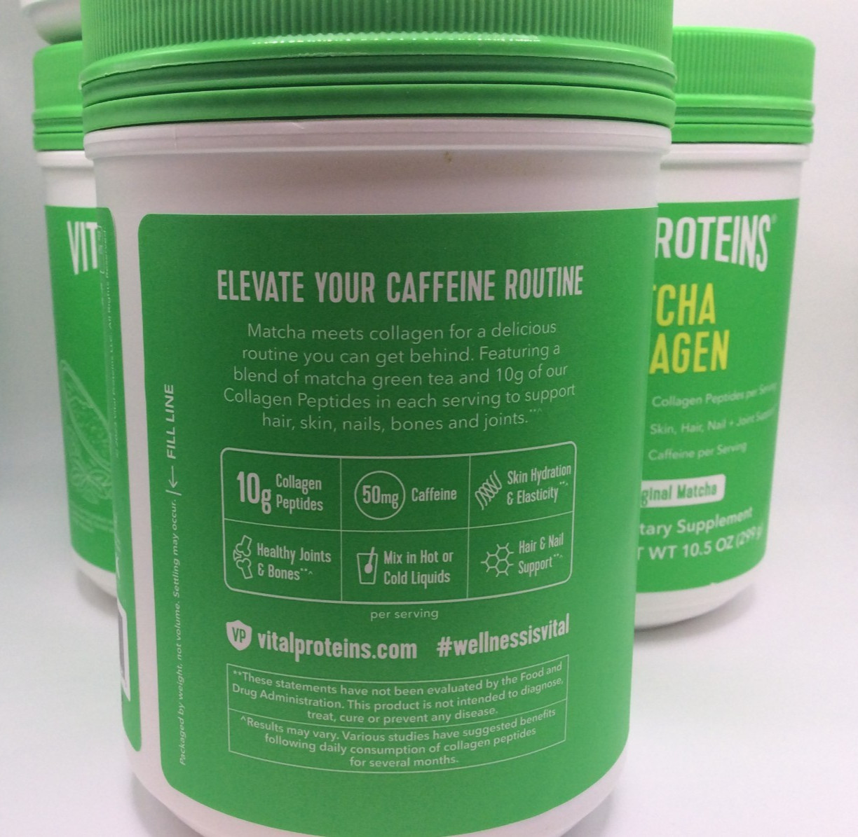 Vital Proteins Collagen Peptides Matcha Original, 10.5oz, 05/2026🎈PACK OF 4🎈