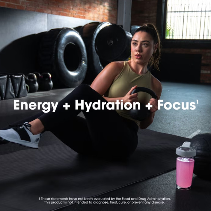 Optimum Nutrition Amino Energy Hydration + Focus Powder Strawberry Burst 9.5 Oz