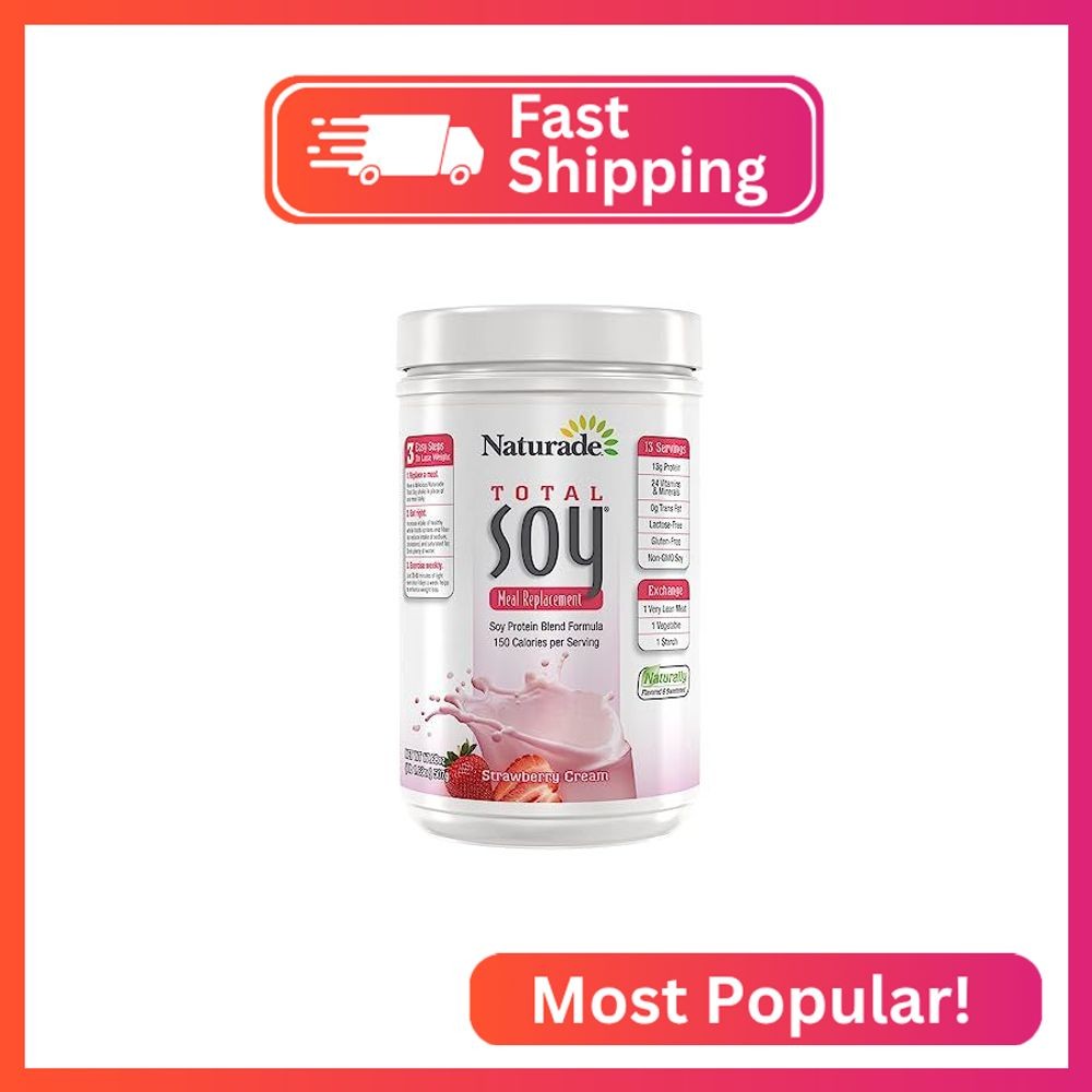Naturade Total Soy Protein Powder – 13g Protein & 150 Calories per Servings- Non