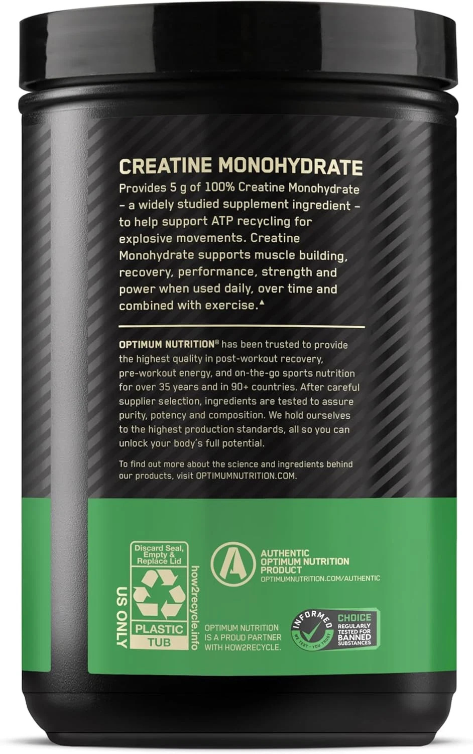 Micronized Creatine Monohydrate Powder, Unflavored, 120 Servings, 600 Grams (Pac
