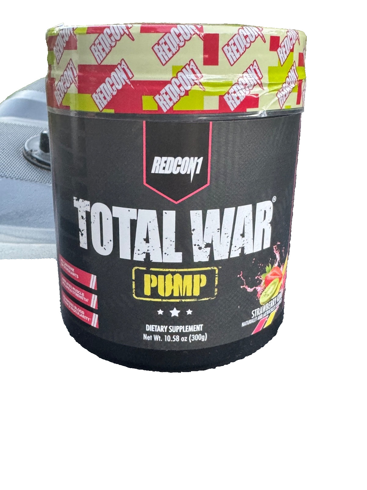 REDCON1 TOTAL WAR PUMP Strawberry Kiwi Pre-Workout 30 Serv 2027 EXP