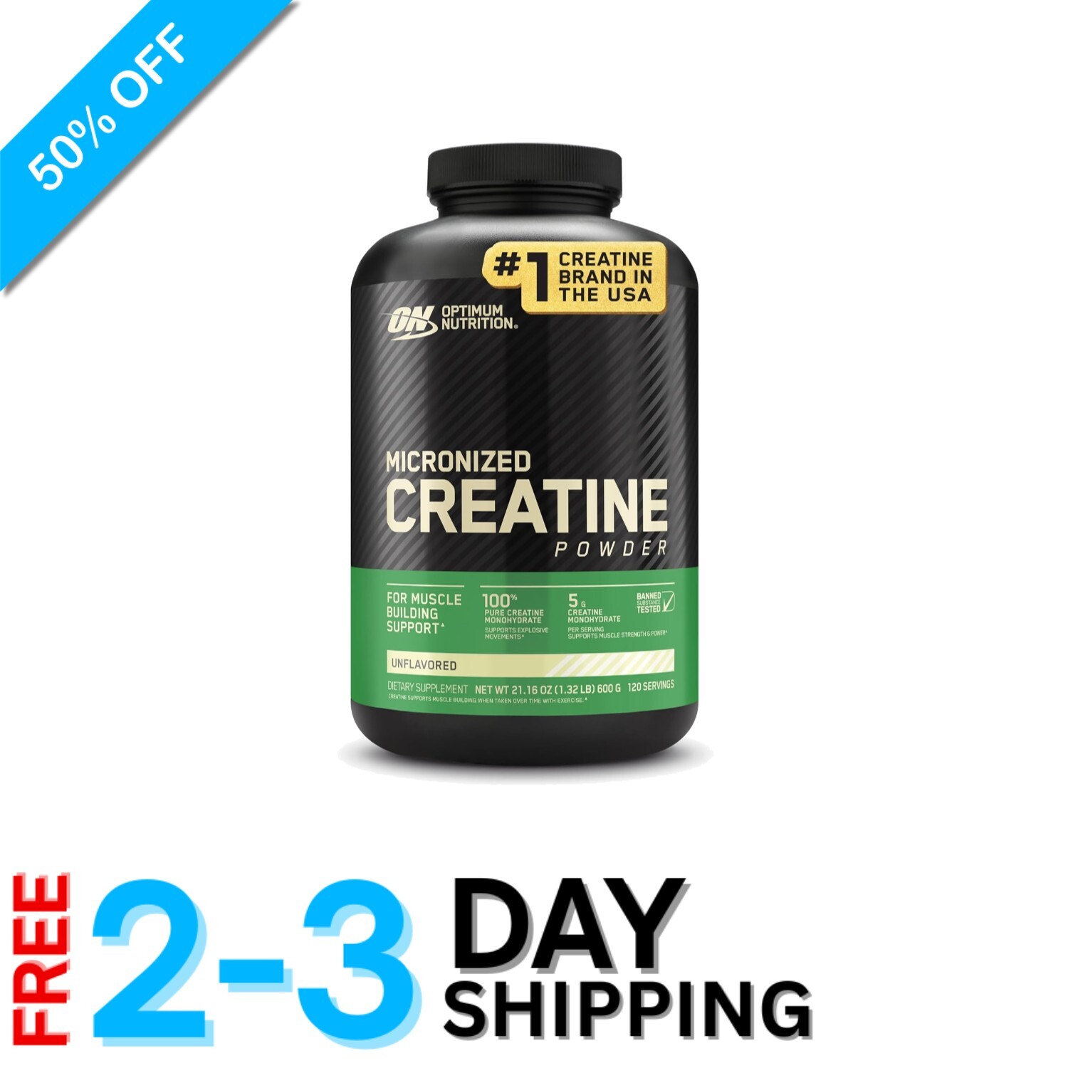 High-Potency Micronized Creatine – 600g for Strength & Recovery in Athletes