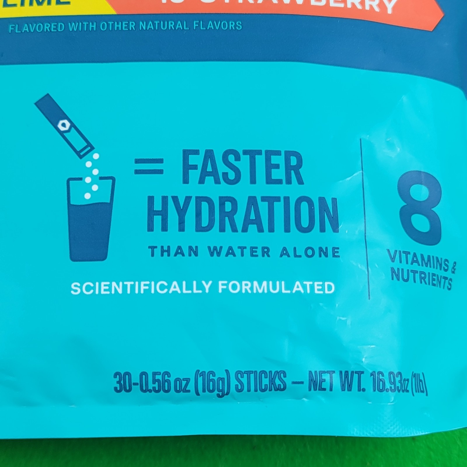 Liquid I.V. Hydration Multiplier 30 Sticks Strawberry Lemon Lime NEW