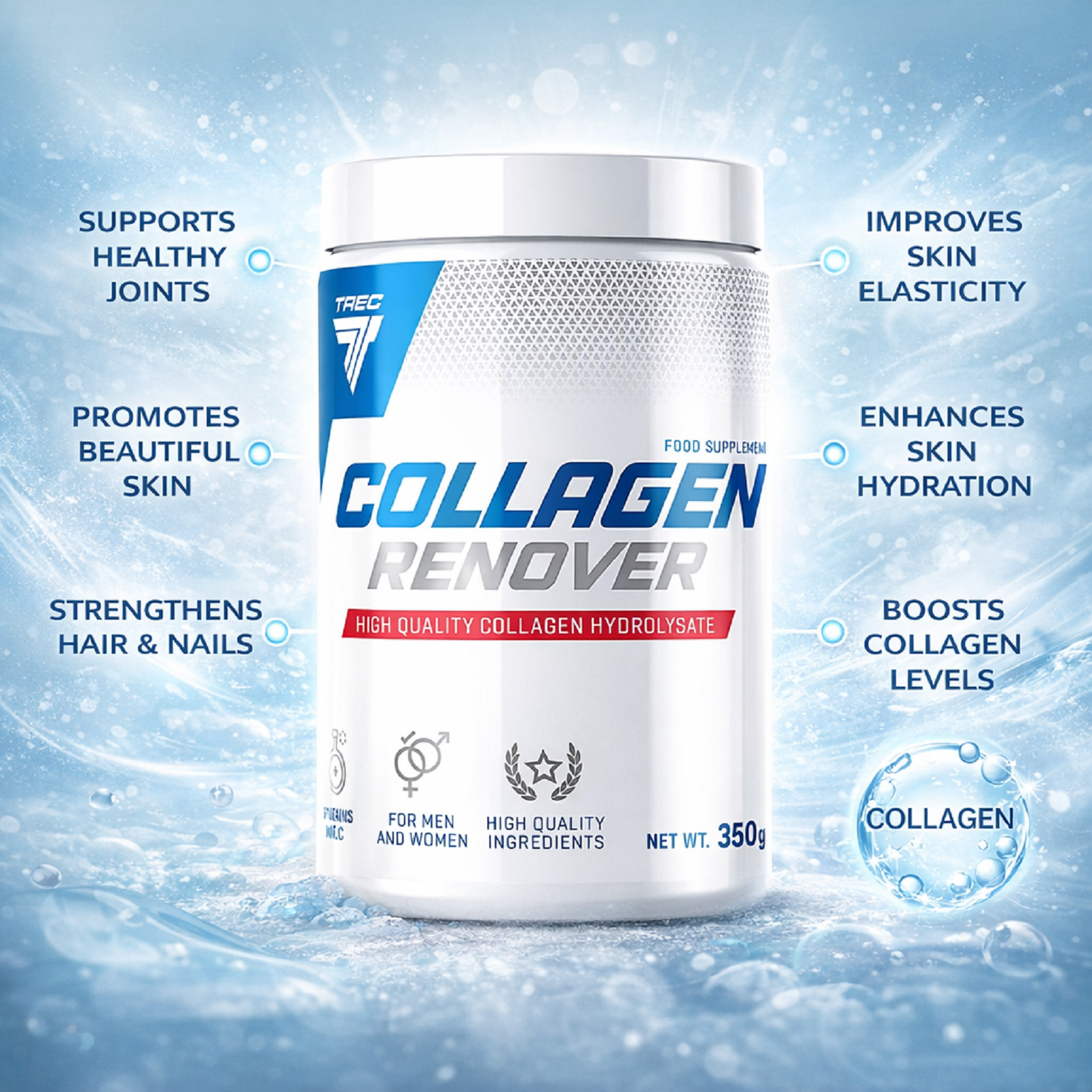 COLLAGEN RENOVER 350g 70 Servings -Joint Recovery Eliminates Wrinkles Anti-Aging