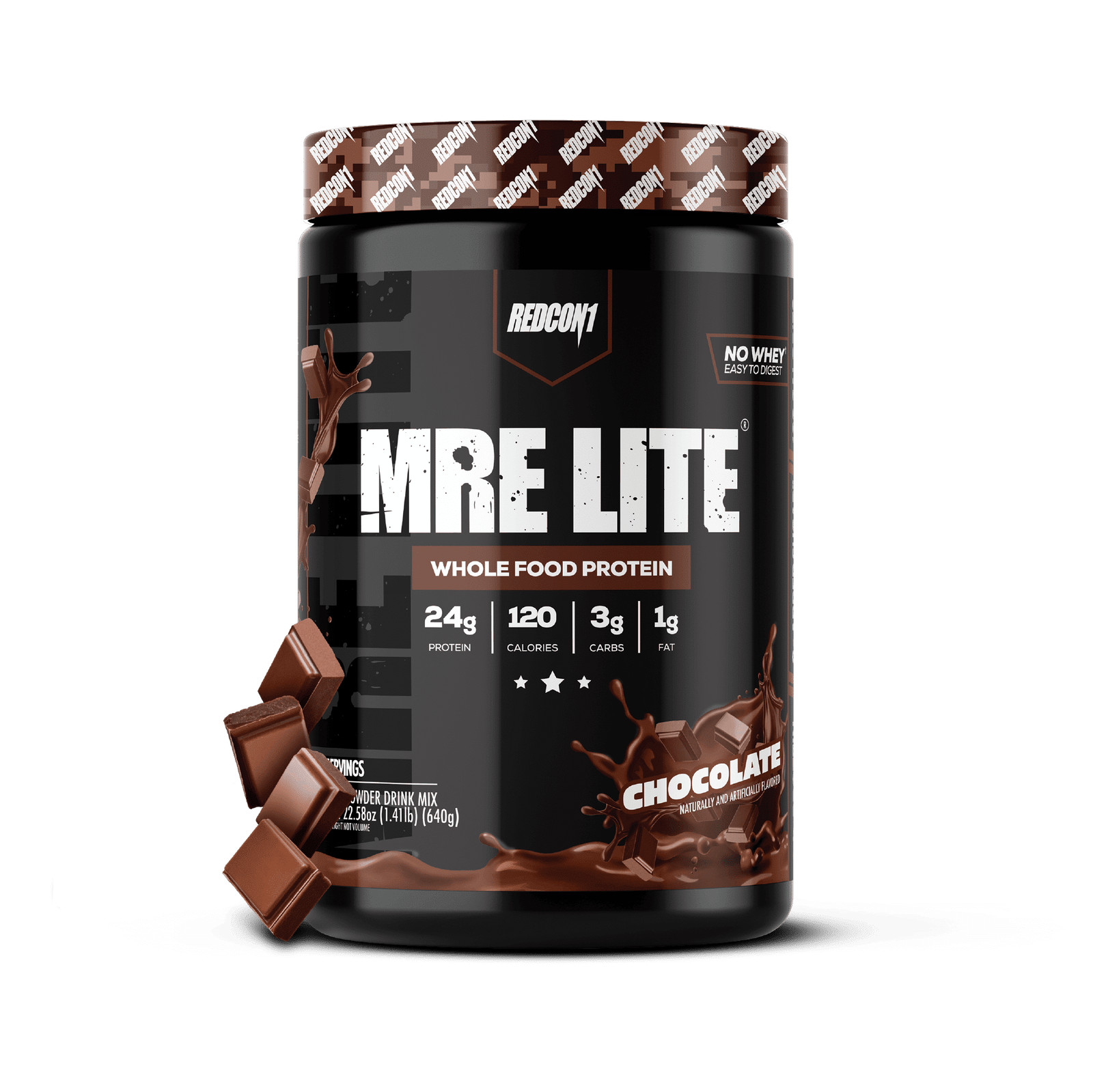 REDCON1 MRE Lite Whole Food Protein Powder, Chocolate