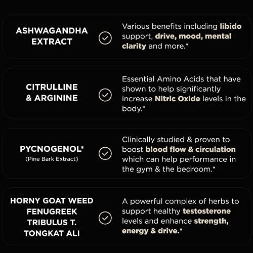 21,800mg Testosterone Booster for Men 8X Strength w. Ashwagandha, Tongkat…