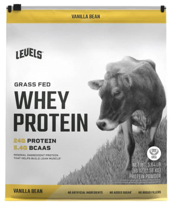 Levels Grass Fed Whey Protein, Vanilla Bean, 5.64 lbs
