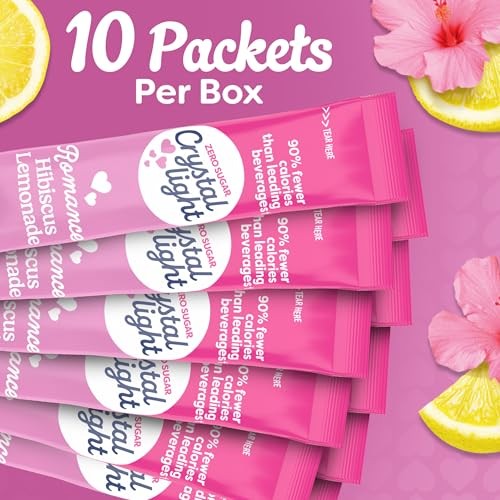 Crystal Light Drink Mix, 10 Individual Packets, Hydration for Book Lovers and