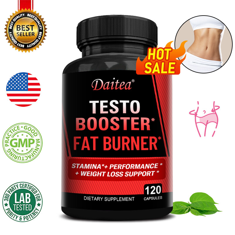 Testo Booster Fat Burner Improve Athletic Strength And Endurance 30-120 Capsules