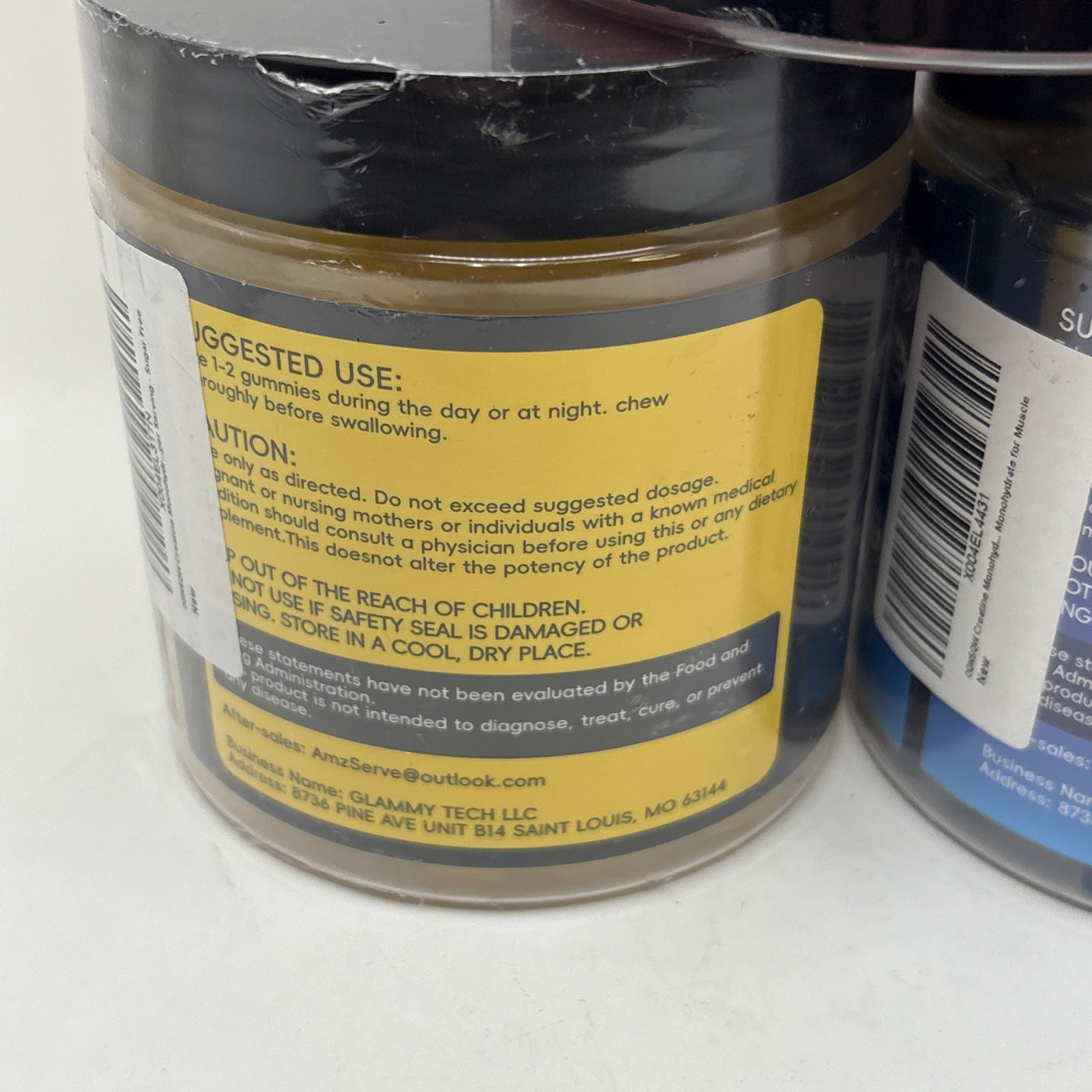 Lot Of 3 Creatine Monohydrate Gummies Lemon Blueberry Mixed Berry 120 Count= 360