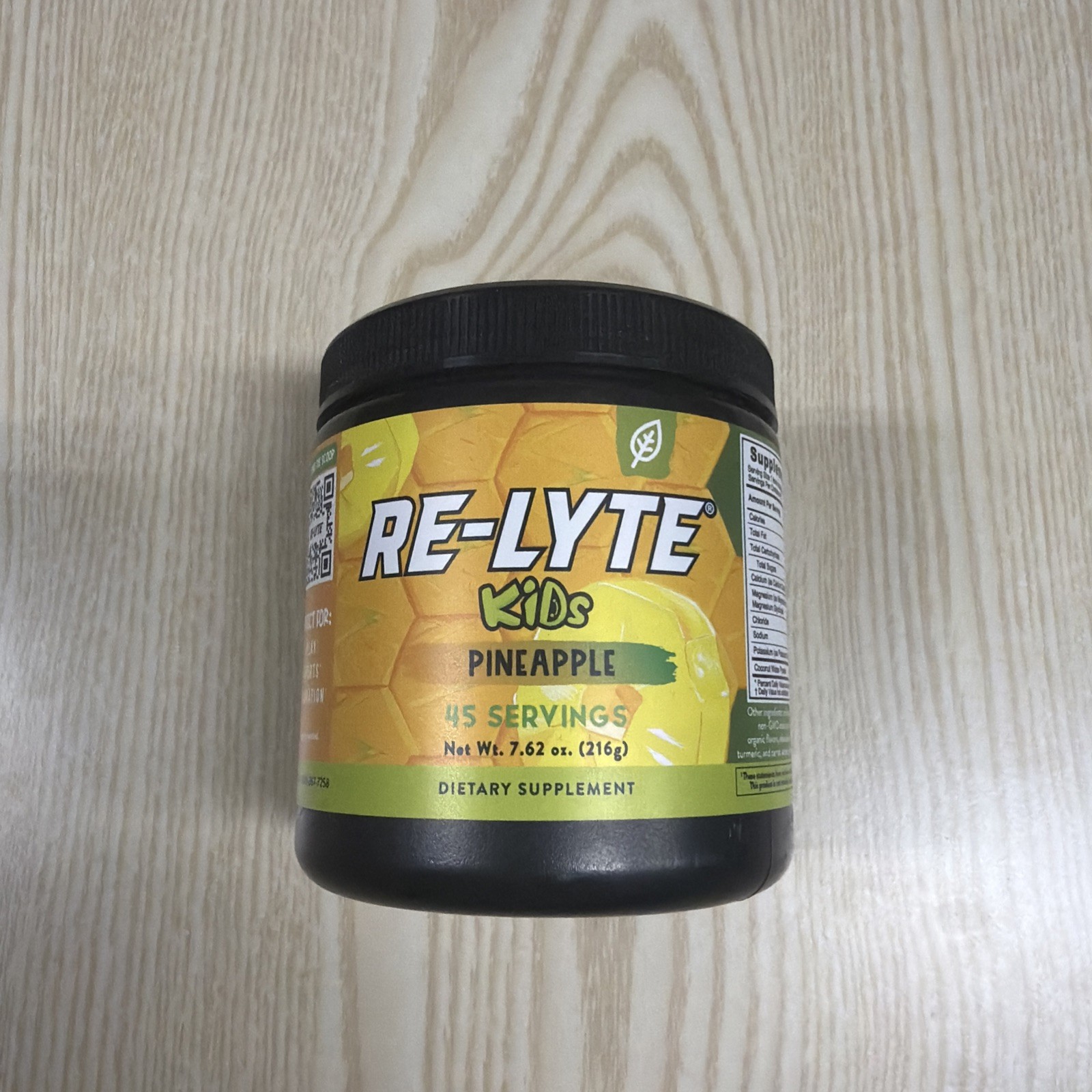 Re-Lyte Kids Hydration Electrolyte Mix Powder, Pineapple Flavor
