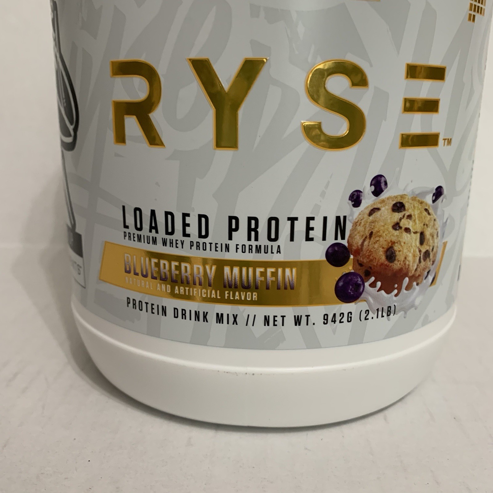 Ryse Loaded Protein, Whey Protein Formula Powder Blueberry Muffin 2.1 lb Ex:2/28