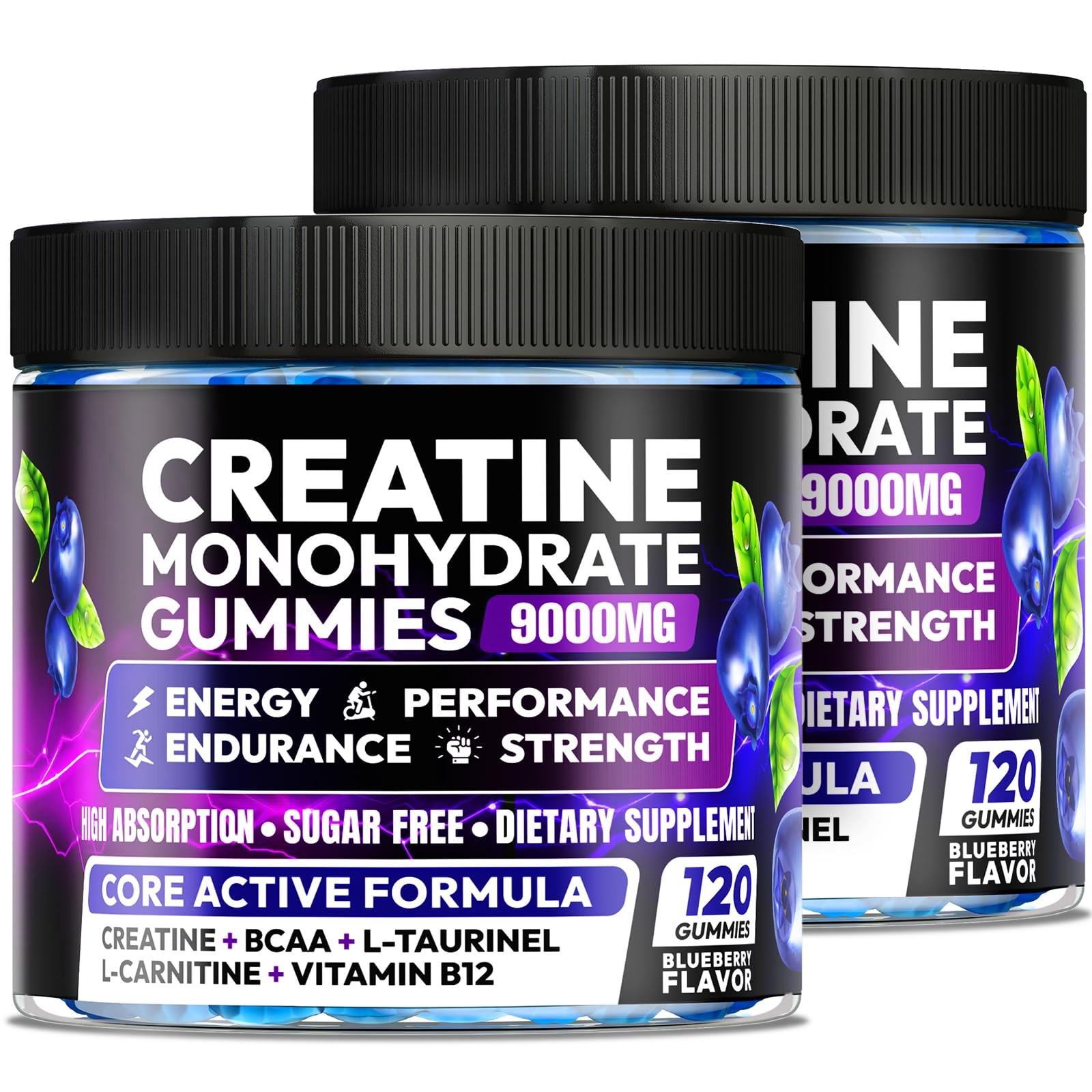 Creatine Monohydrate Gummies 9000mg for Men & Women, Creatine Chewables for M…