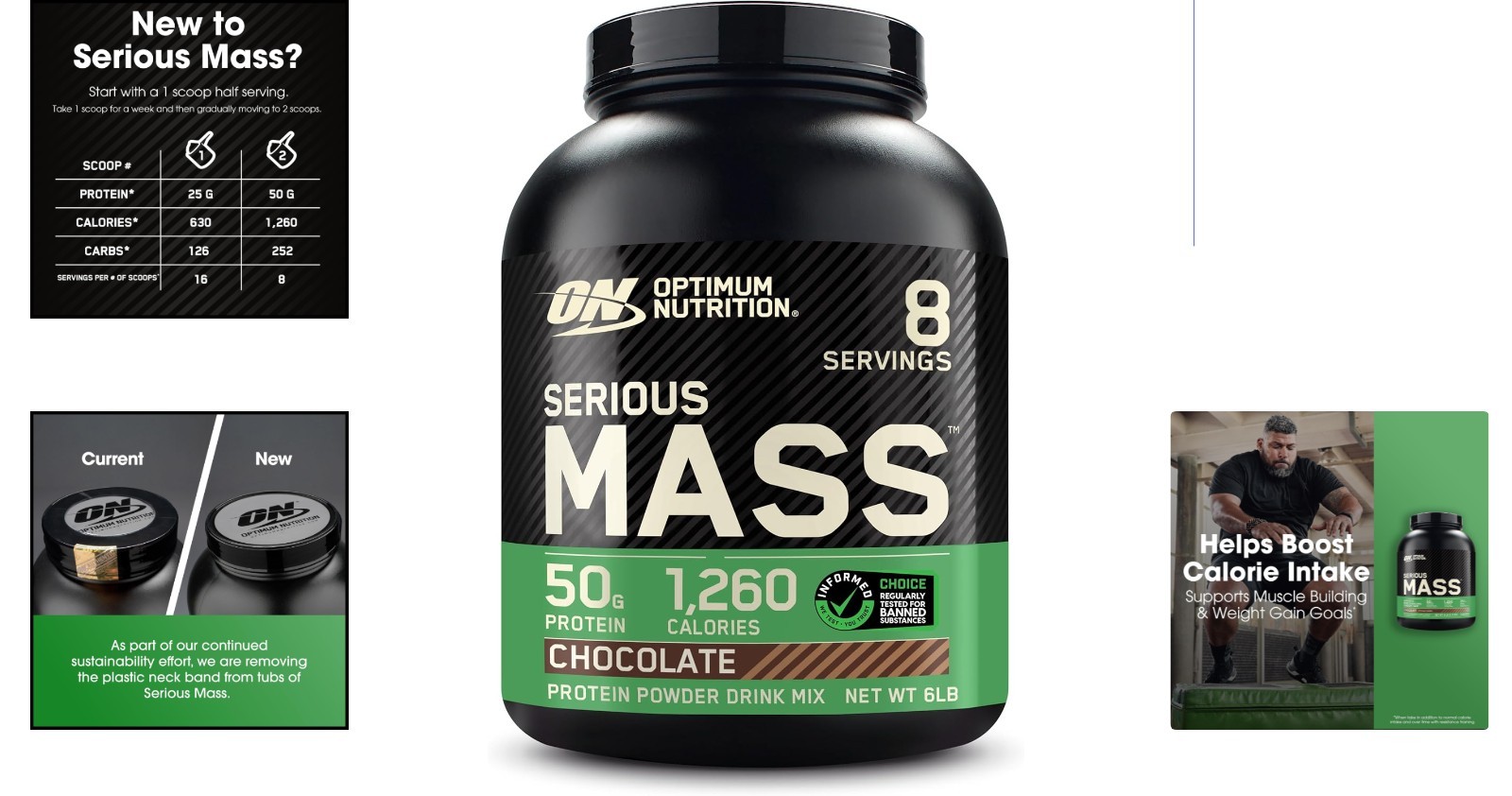 Serious Mass 6lb Chocolate Protein Powder – Optimal for Muscle Gain & Recovery