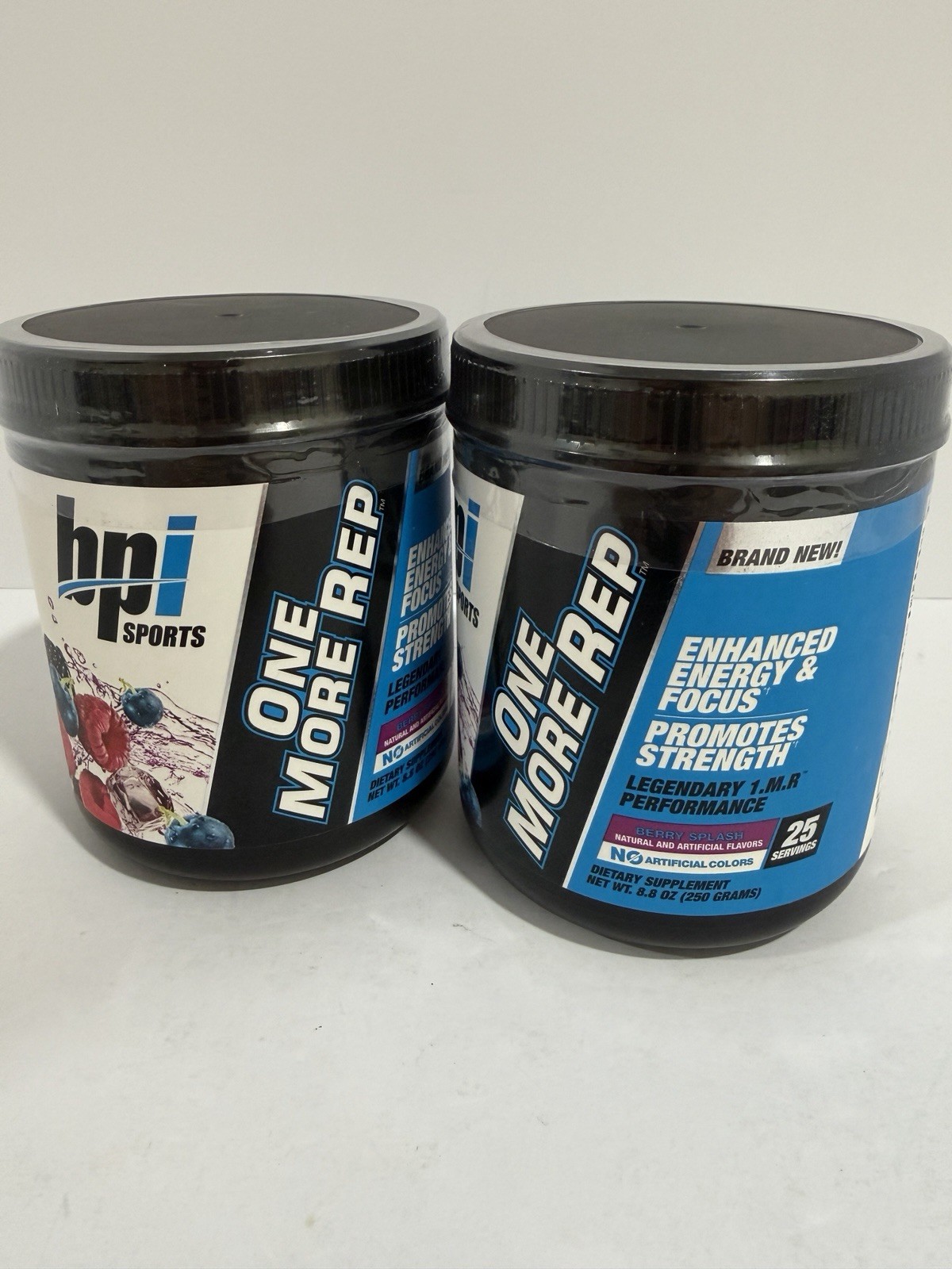 2 PACK -BPI Sports ONE MORE REP Berry Splash Legendary 1.M.R – 25 Serv EXP: 5/27