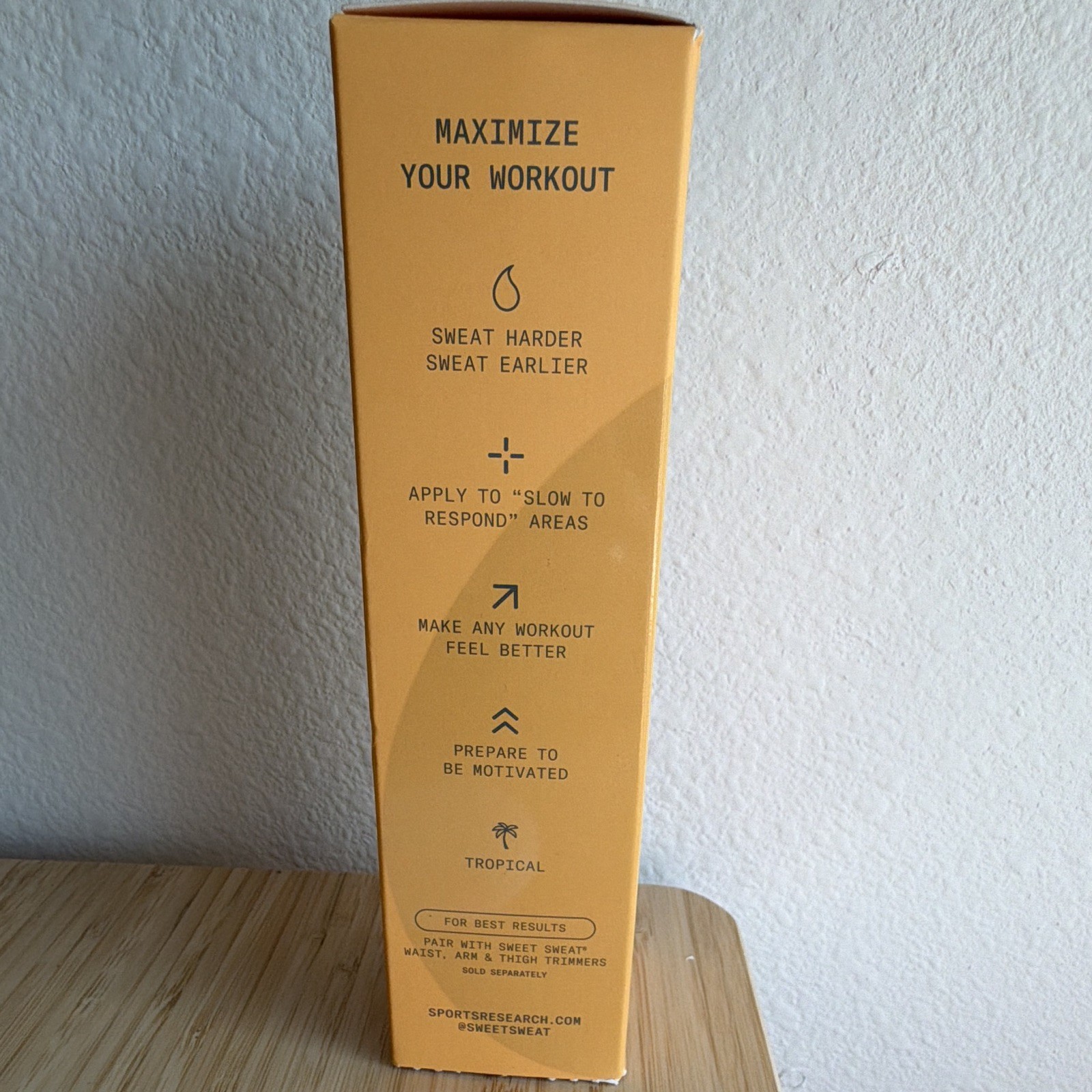 Sports Research Sweet Sweat Workout Enhancer Gel Tropical 6.4 oz Exp 09/2030