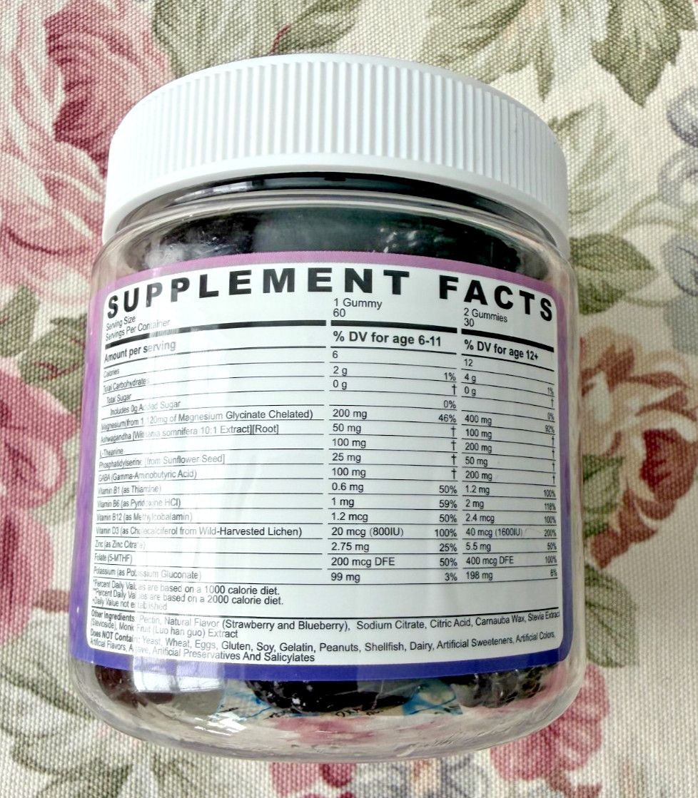 NextDia Magnesium Glycinate Gummies for Teens & Kids | High Absorption Chelated