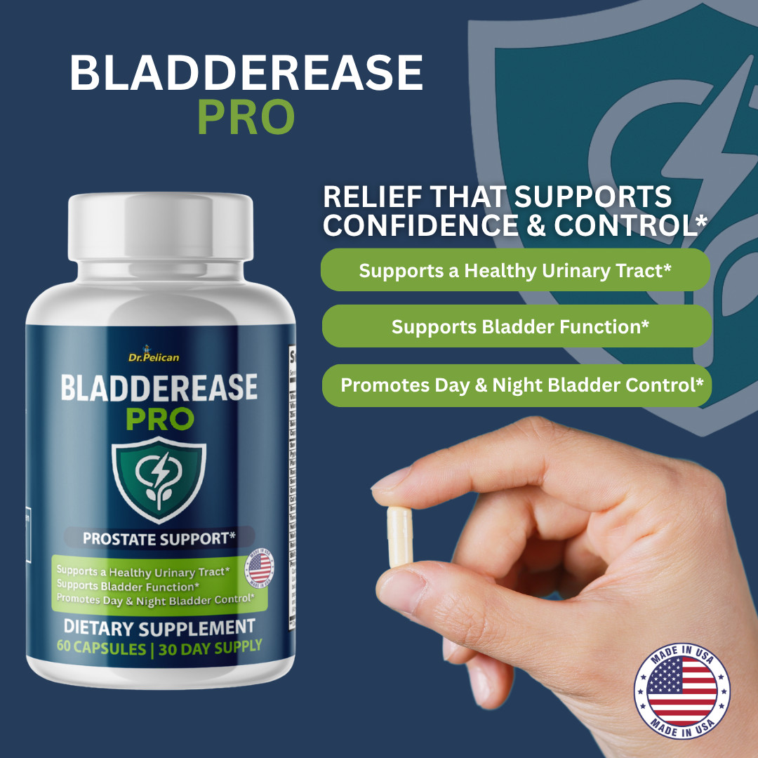 BladderEase Pro- Prostate Support- 4 Bottles- 240 Capsules
